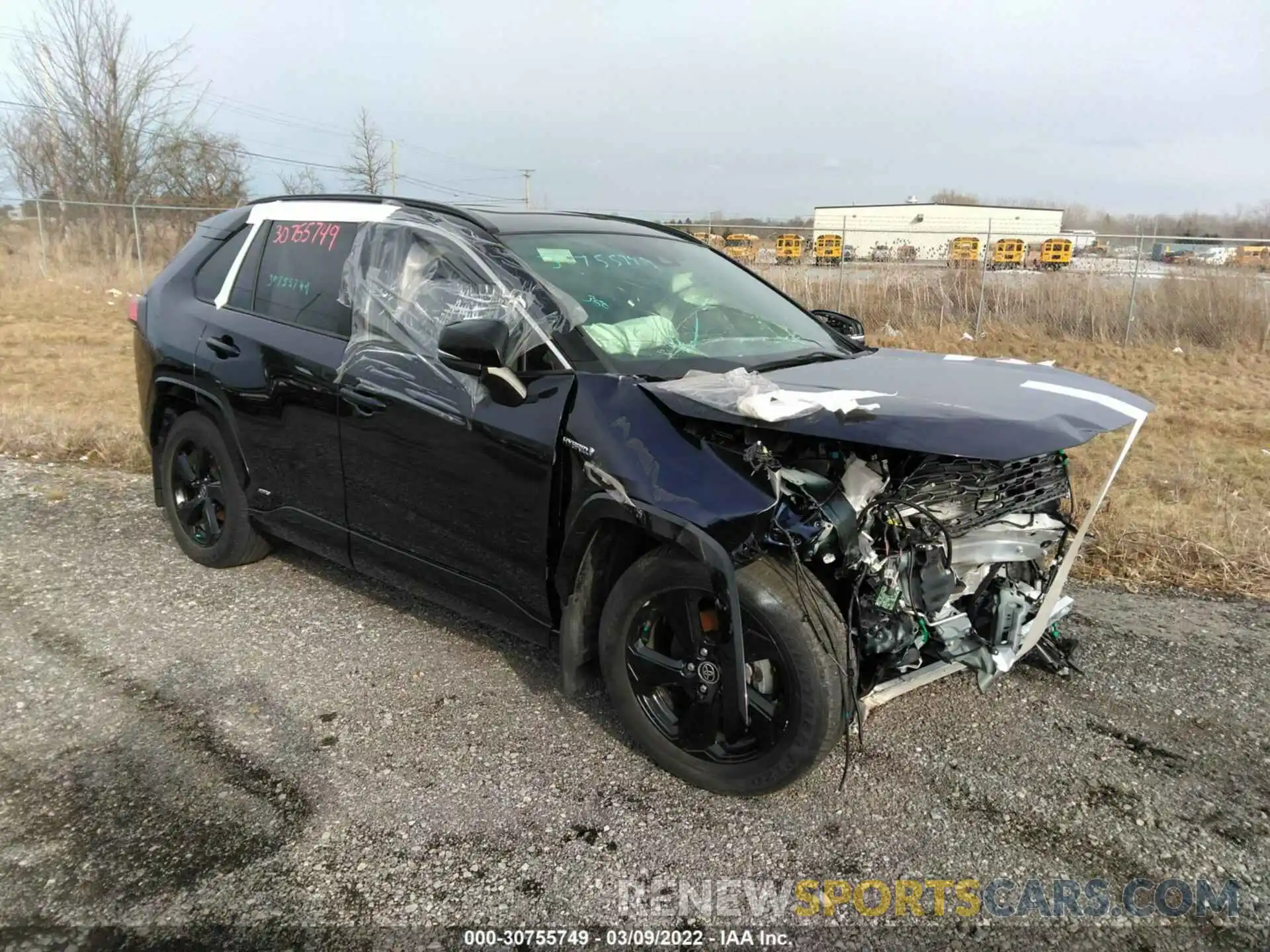 1 Photograph of a damaged car JTMEWRFV5LJ045638 TOYOTA RAV4 2020