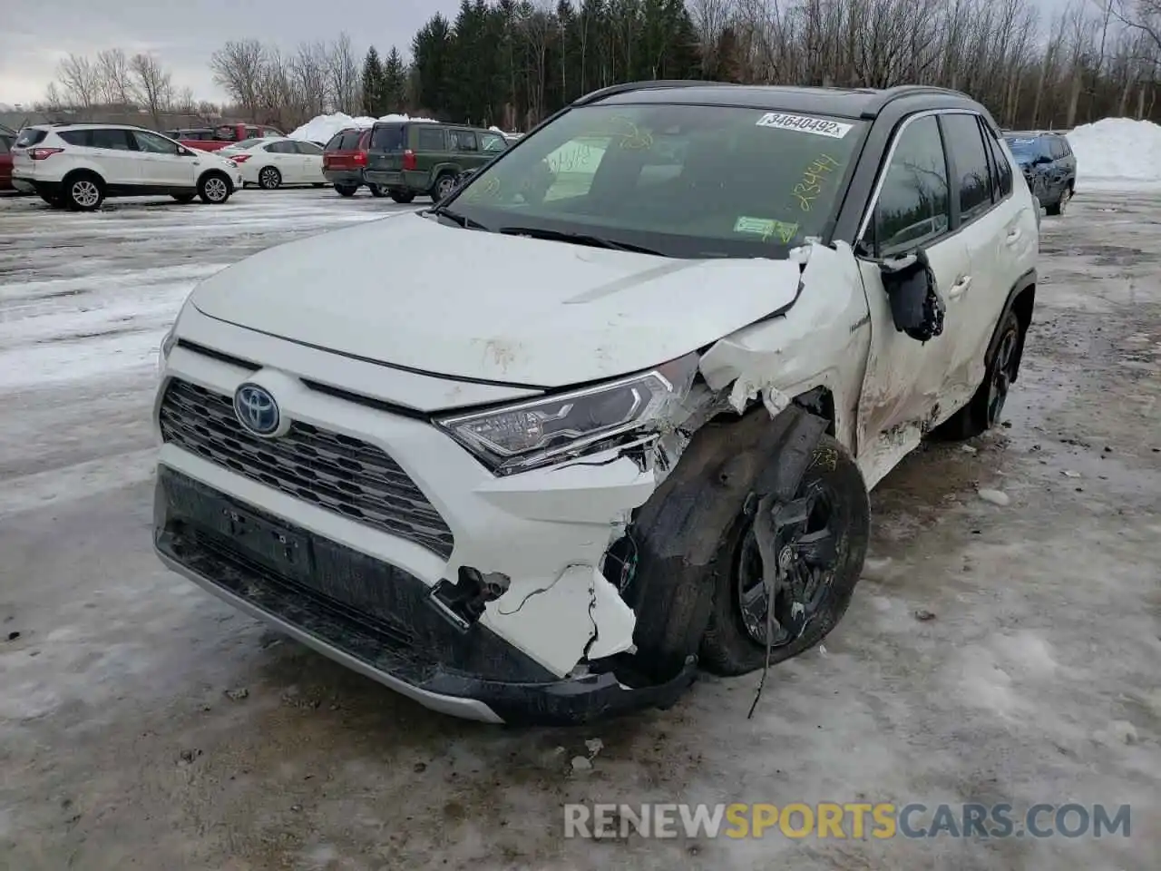 2 Photograph of a damaged car JTMEWRFV6LD543295 TOYOTA RAV4 2020