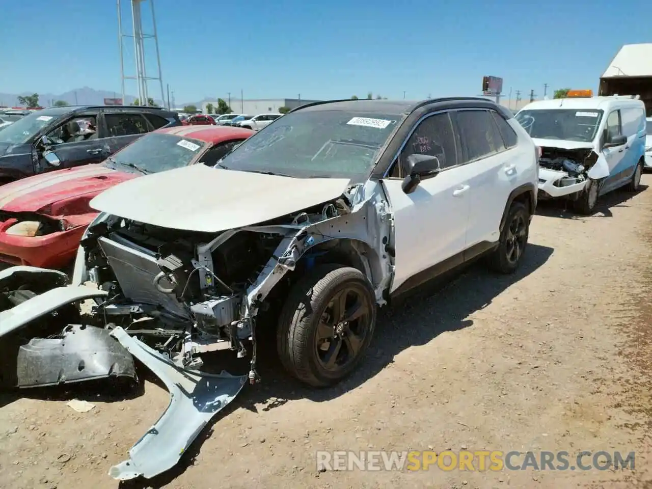 2 Photograph of a damaged car JTMEWRFV6LJ039167 TOYOTA RAV4 2020