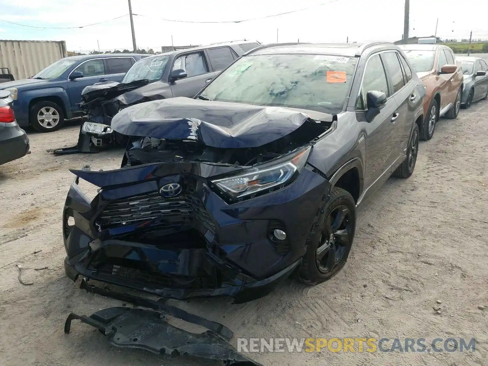 2 Photograph of a damaged car JTMEWRFV6LJ041808 TOYOTA RAV4 2020