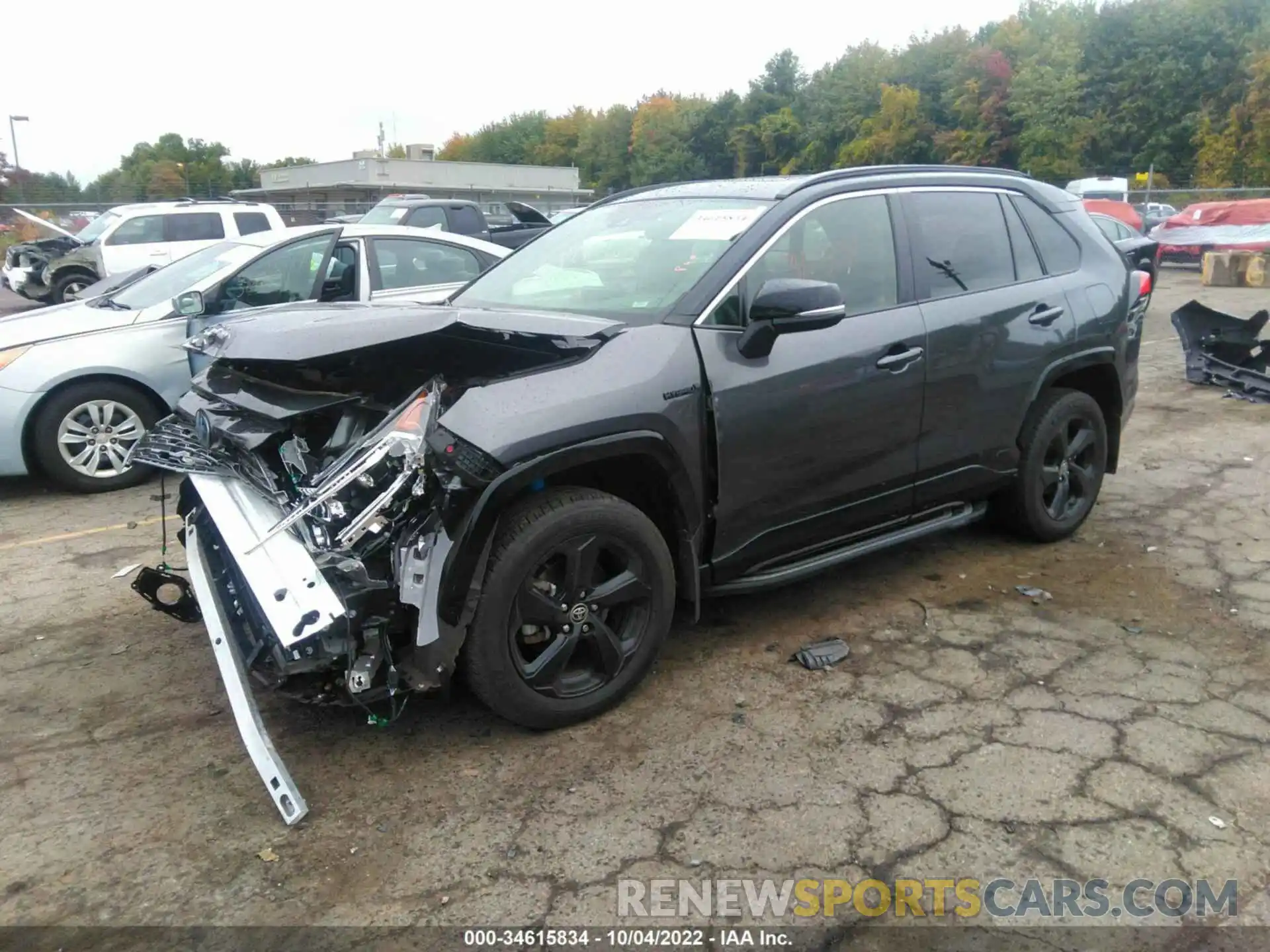 2 Photograph of a damaged car JTMEWRFV8LJ047741 TOYOTA RAV4 2020