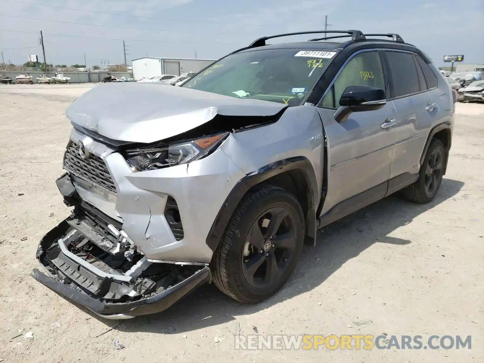 2 Photograph of a damaged car JTMEWRFV9LD537152 TOYOTA RAV4 2020