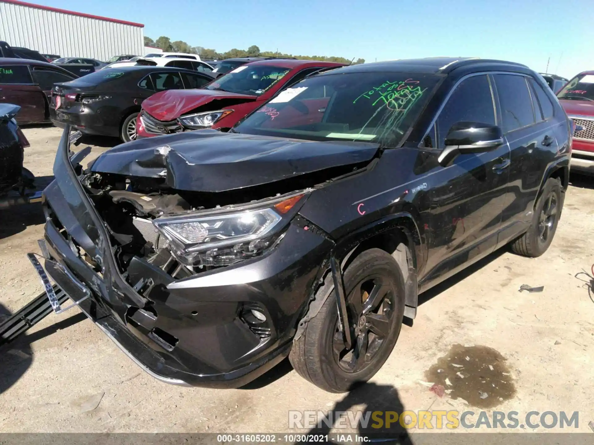 2 Photograph of a damaged car JTMEWRFV9LD547891 TOYOTA RAV4 2020