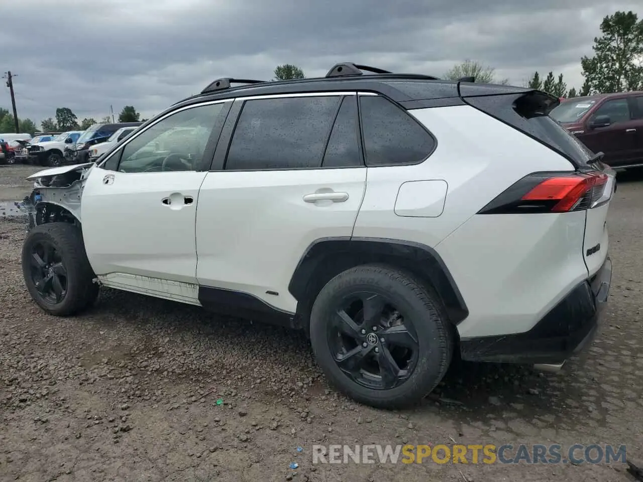 2 Photograph of a damaged car JTMEWRFVXLD537676 TOYOTA RAV4 2020