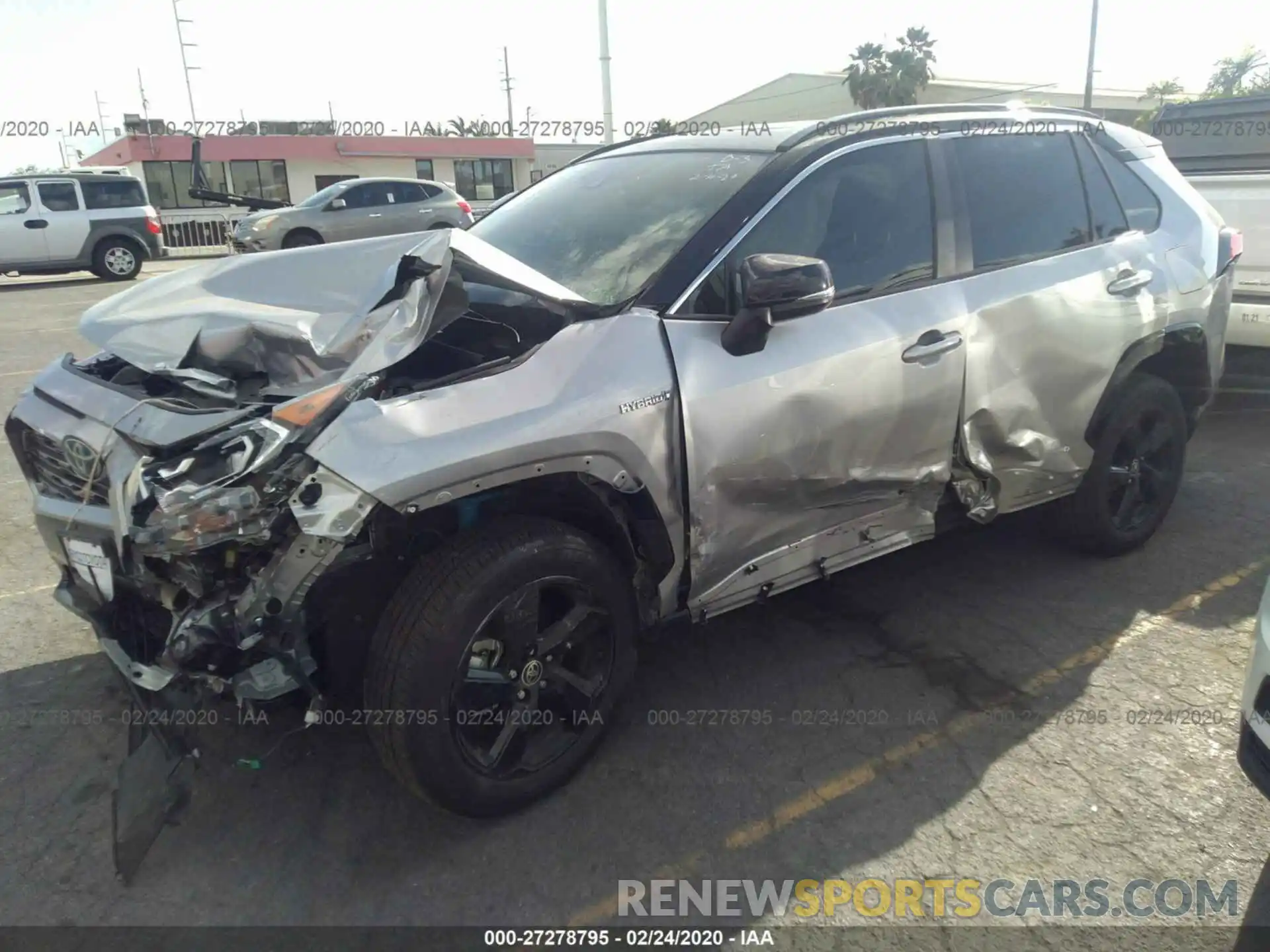 2 Photograph of a damaged car JTMEWRFVXLJ036434 TOYOTA RAV4 2020