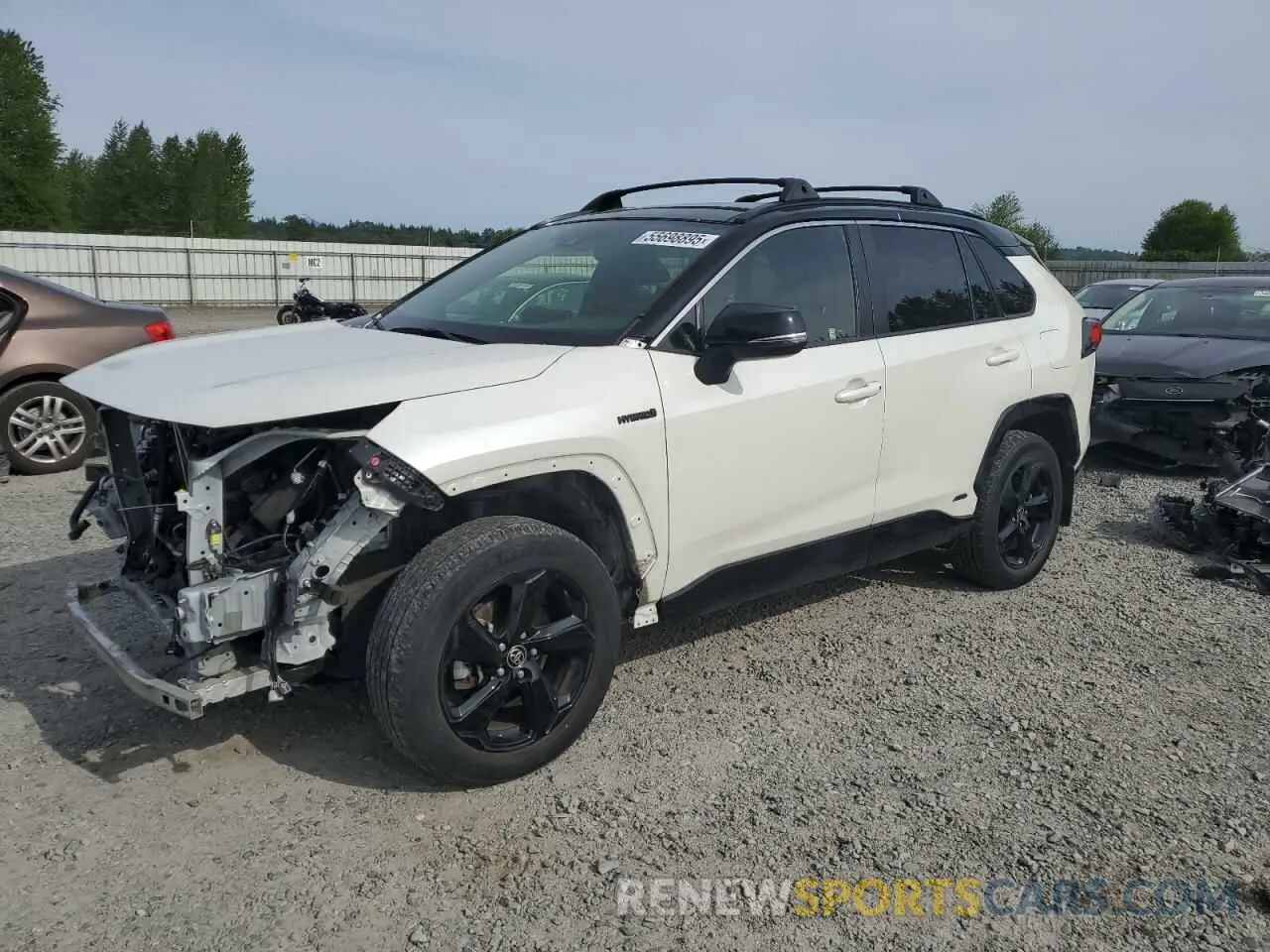 1 Photograph of a damaged car JTMEWRFVXLJ038264 TOYOTA RAV4 2020