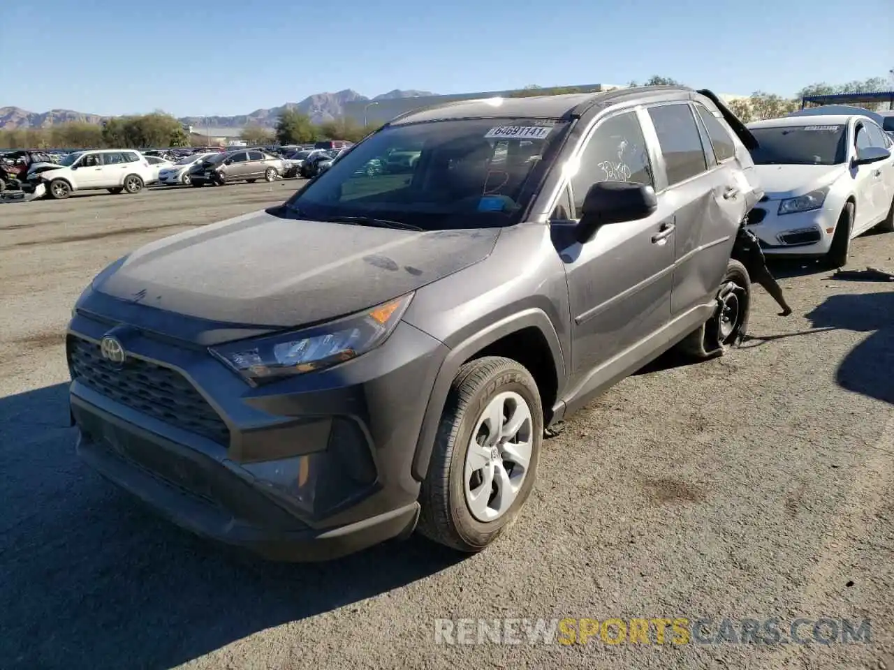 2 Photograph of a damaged car JTMH1RFV4LD522067 TOYOTA RAV4 2020