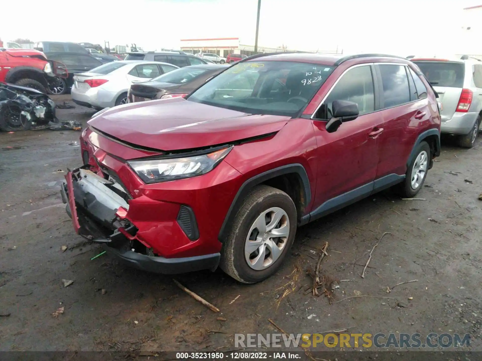 2 Photograph of a damaged car JTMH1RFV5LD049828 TOYOTA RAV4 2020