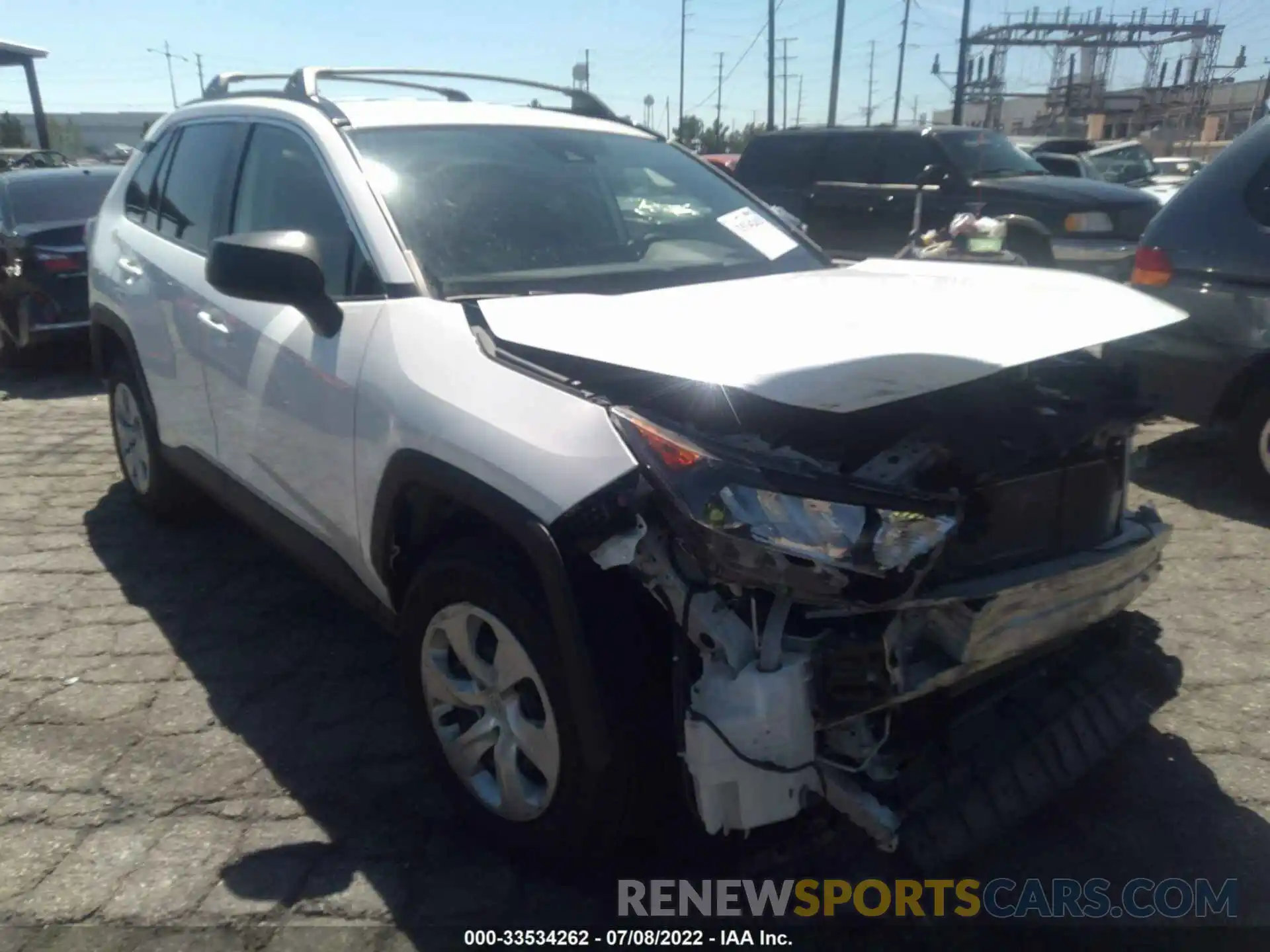 1 Photograph of a damaged car JTMH1RFV9LD054093 TOYOTA RAV4 2020