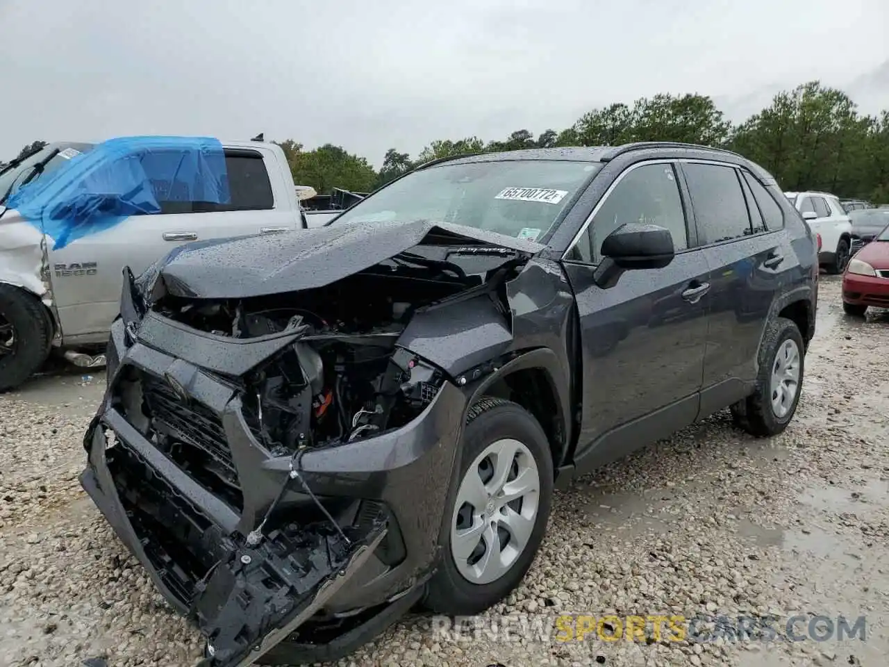 2 Photograph of a damaged car JTMH1RFV9LD058743 TOYOTA RAV4 2020