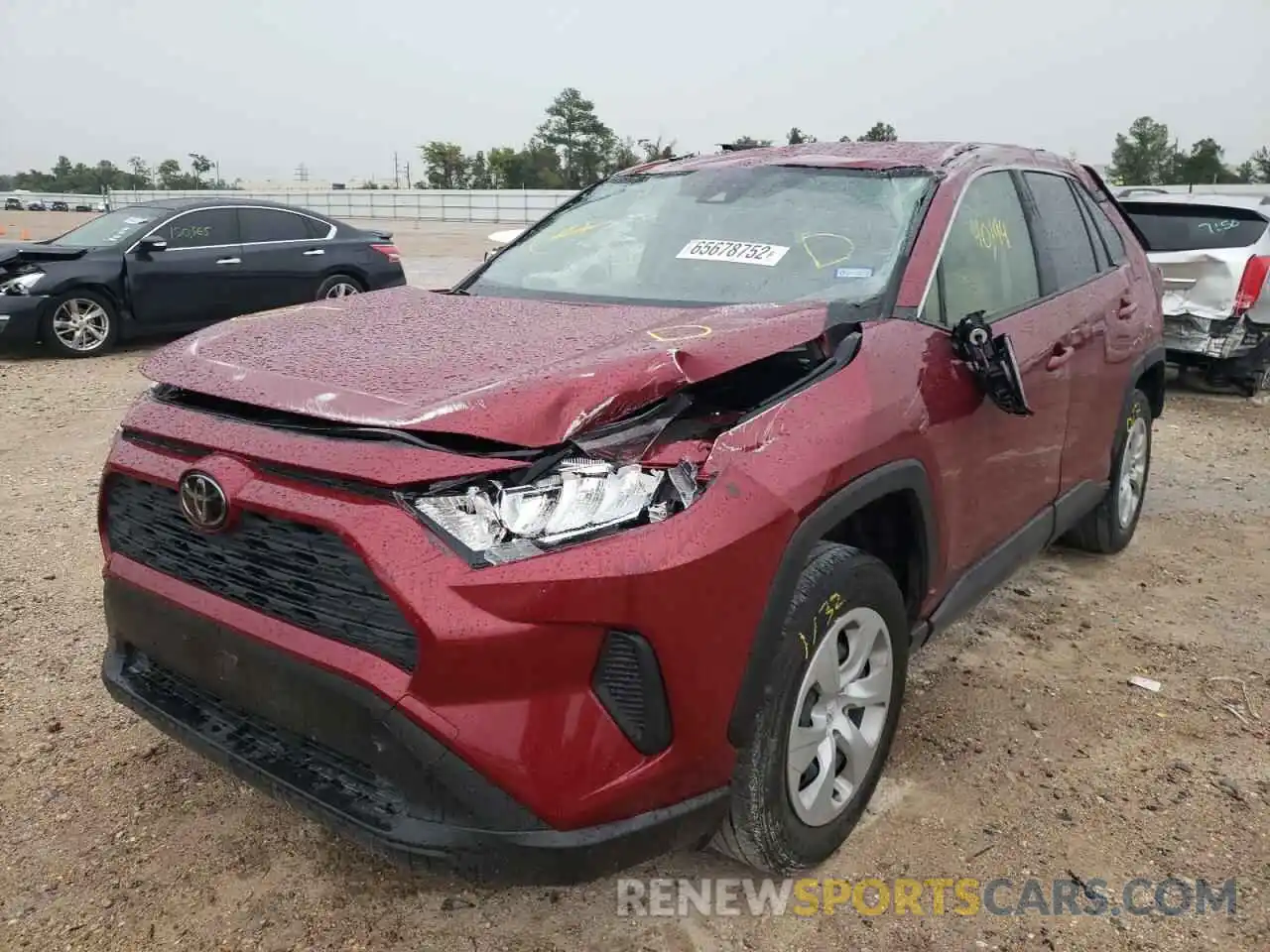 2 Photograph of a damaged car JTMK1RFV7LD060996 TOYOTA RAV4 2020