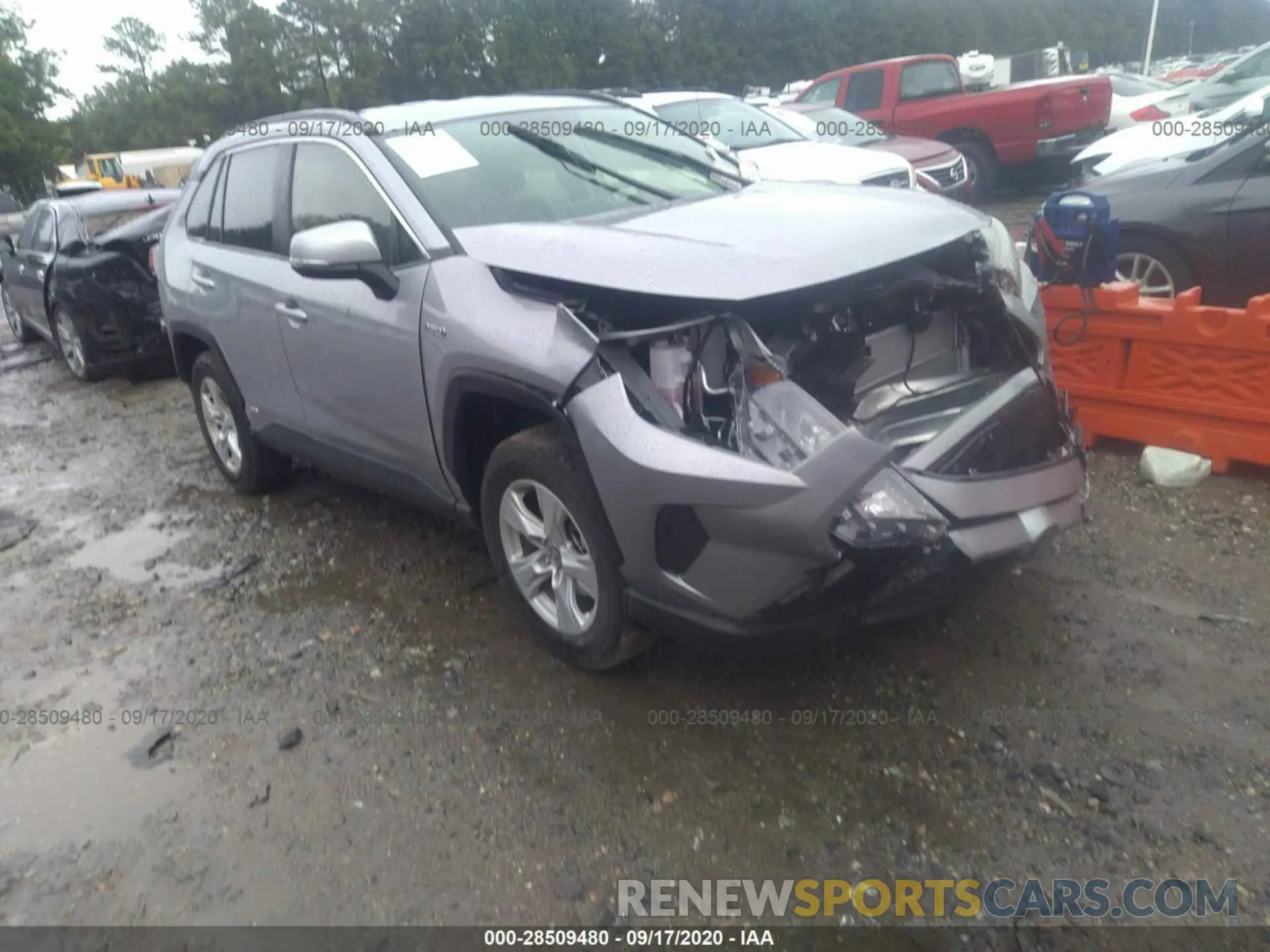 1 Photograph of a damaged car JTMMWRFV0LD048974 TOYOTA RAV4 2020
