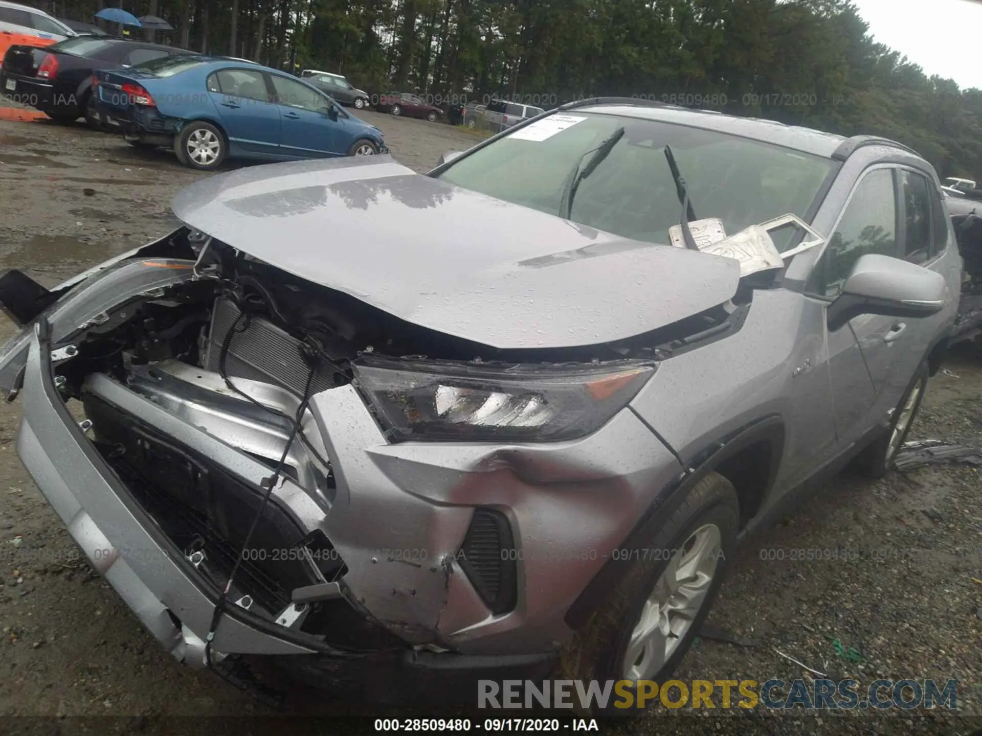 2 Photograph of a damaged car JTMMWRFV0LD048974 TOYOTA RAV4 2020