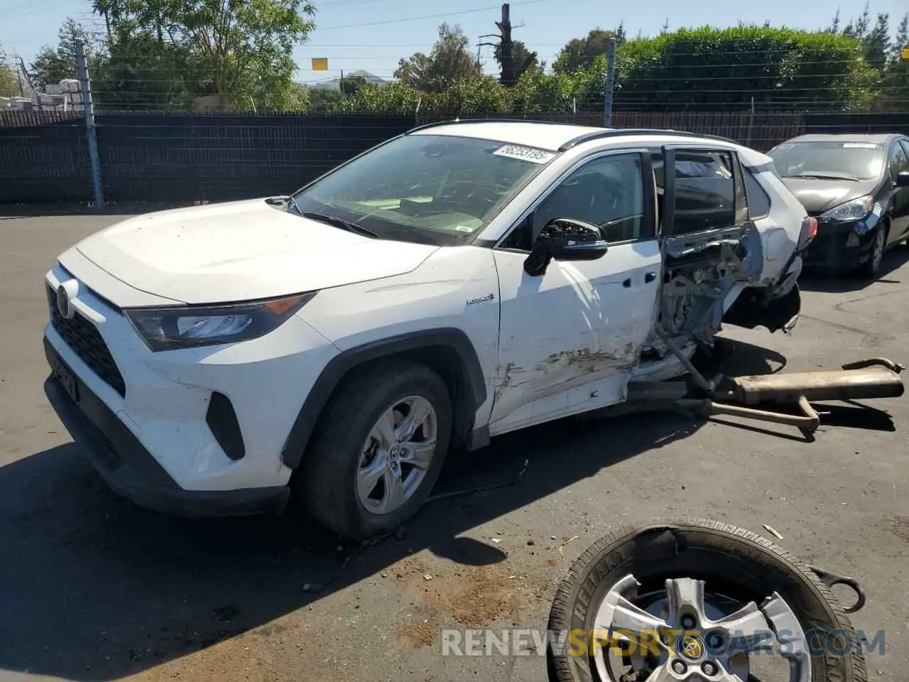 1 Photograph of a damaged car JTMMWRFV0LD548486 TOYOTA RAV4 2020
