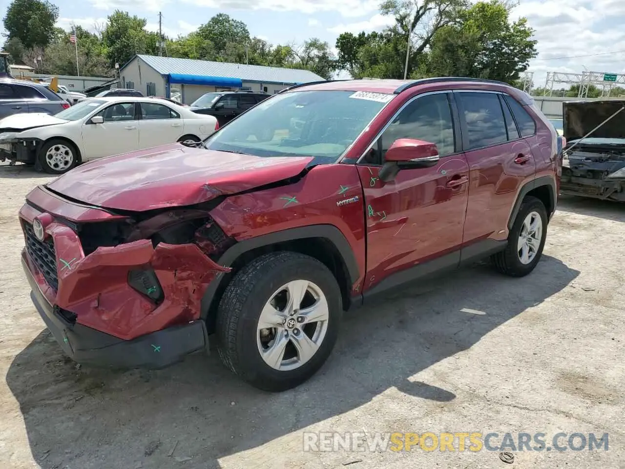 1 Photograph of a damaged car JTMMWRFV5LD045729 TOYOTA RAV4 2020