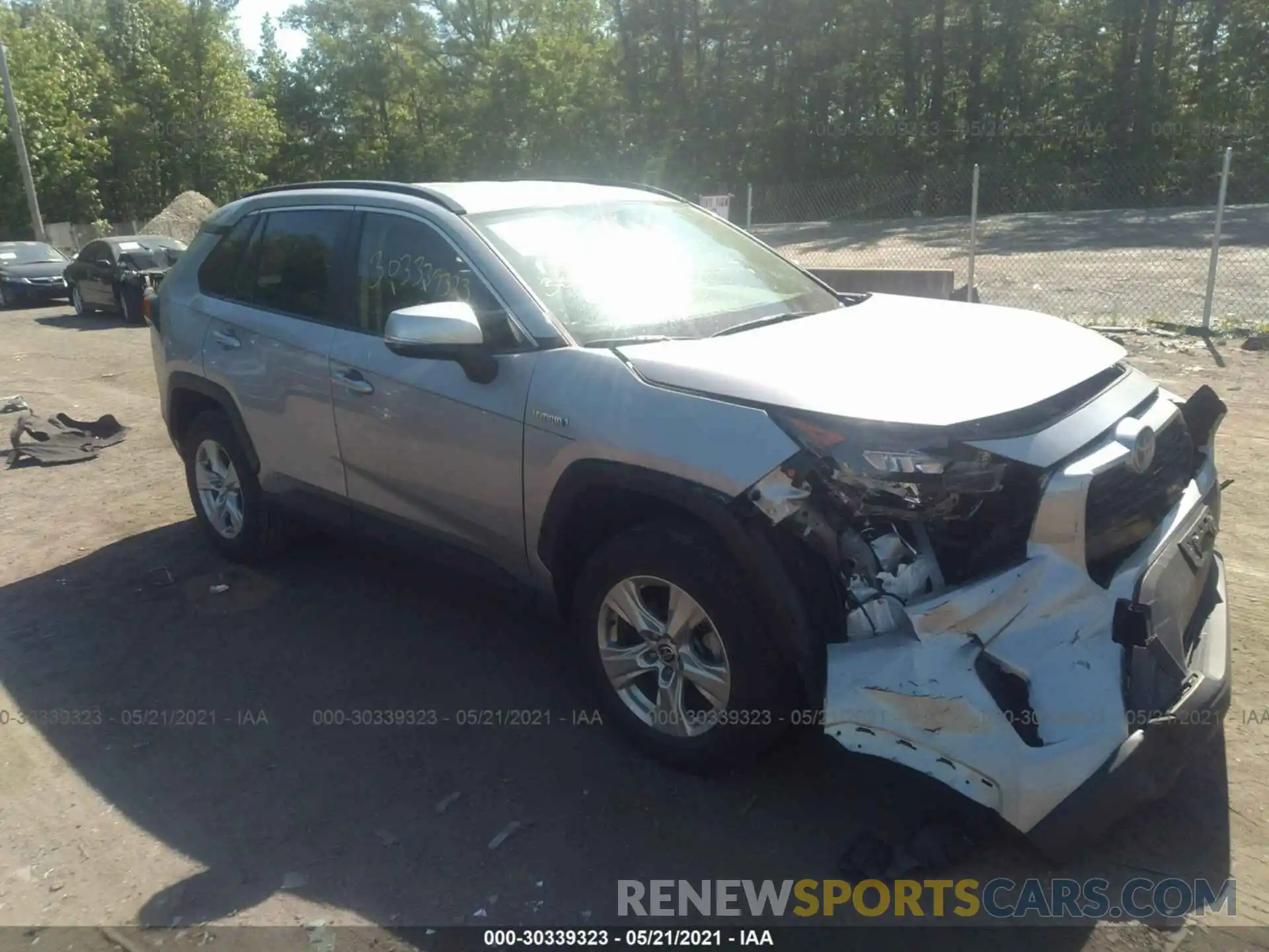 1 Photograph of a damaged car JTMMWRFV8LD071404 TOYOTA RAV4 2020