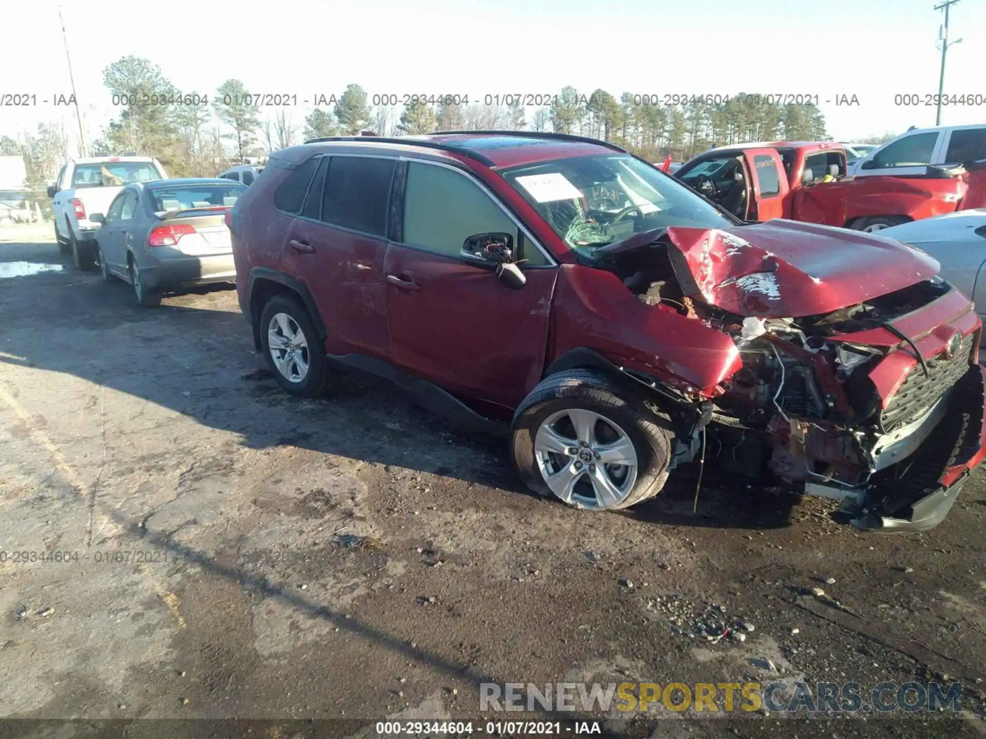 1 Photograph of a damaged car JTMP1RFV4LD059648 TOYOTA RAV4 2020