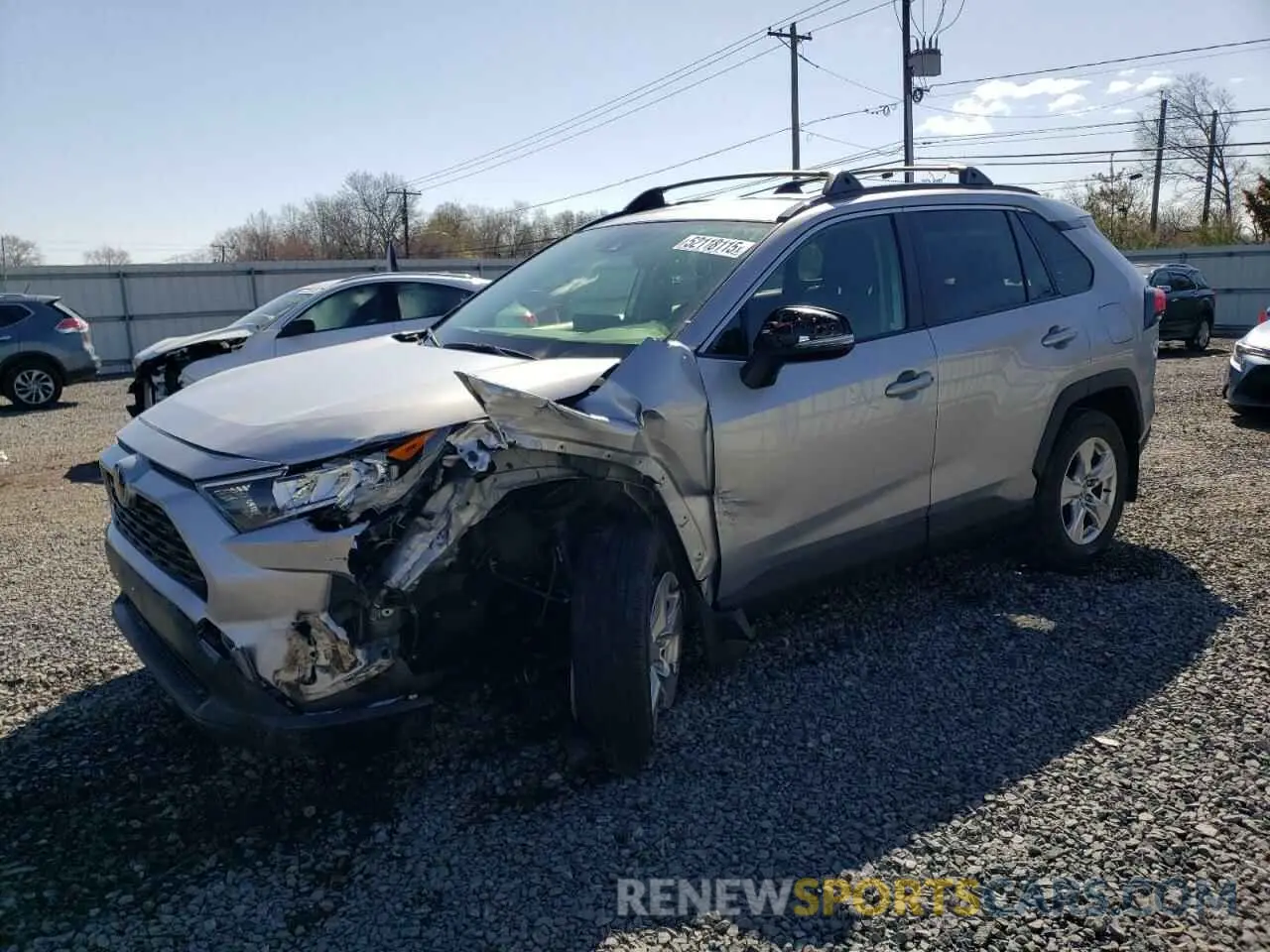 1 Photograph of a damaged car JTMP1RFV4LJ025615 TOYOTA RAV4 2020