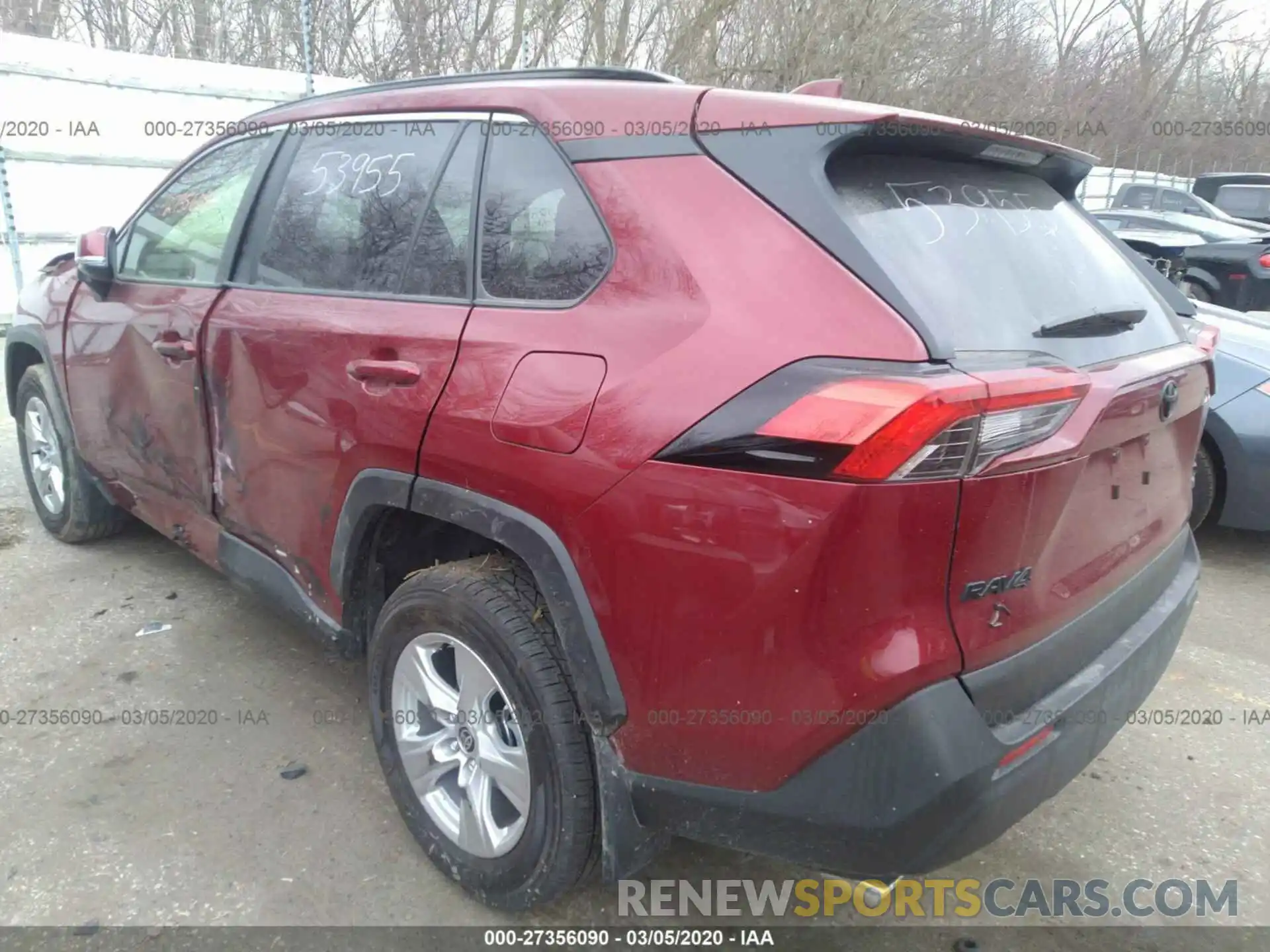 3 Photograph of a damaged car JTMP1RFV5LD053955 TOYOTA RAV4 2020