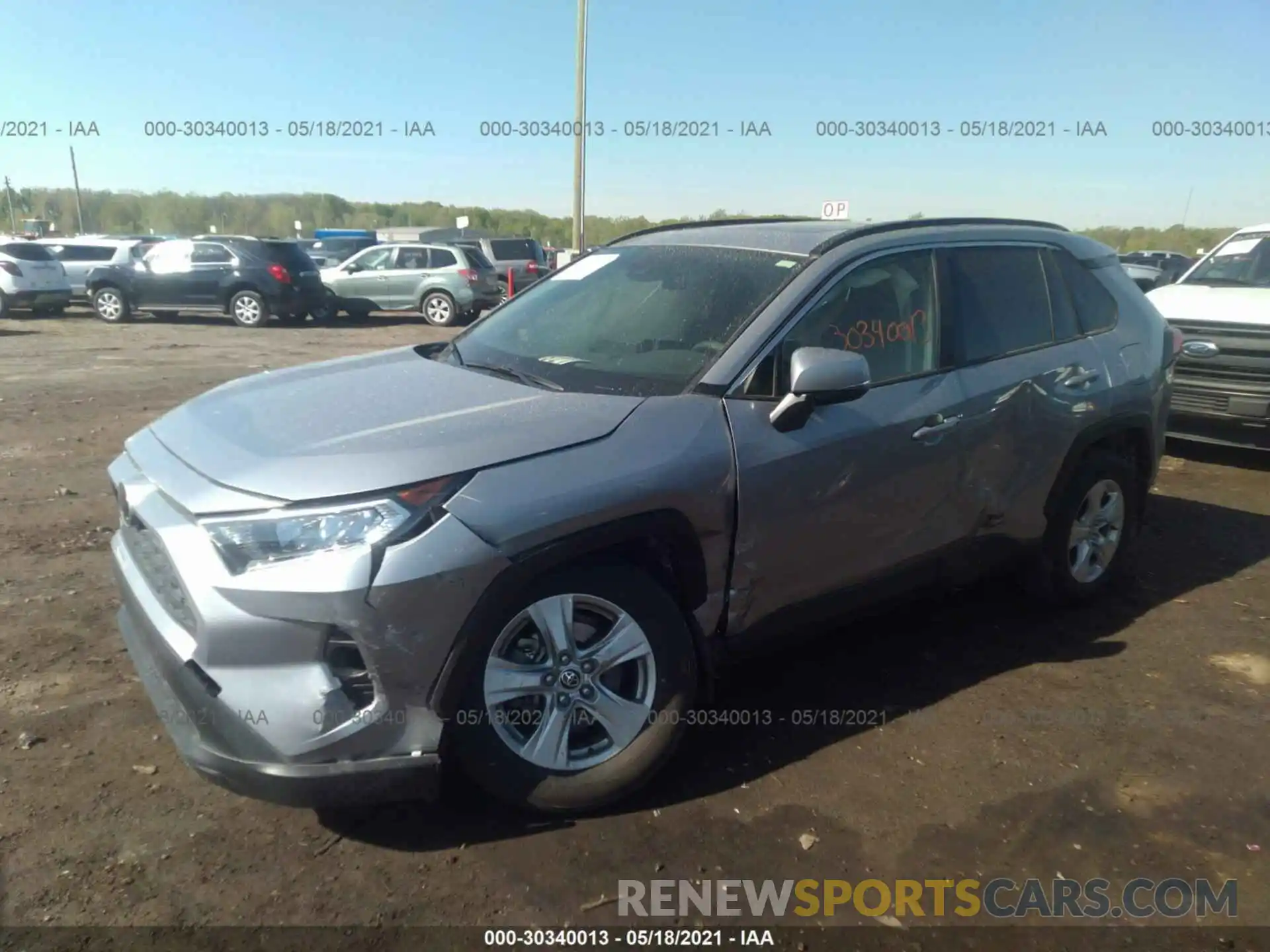 2 Photograph of a damaged car JTMP1RFV6LD054287 TOYOTA RAV4 2020