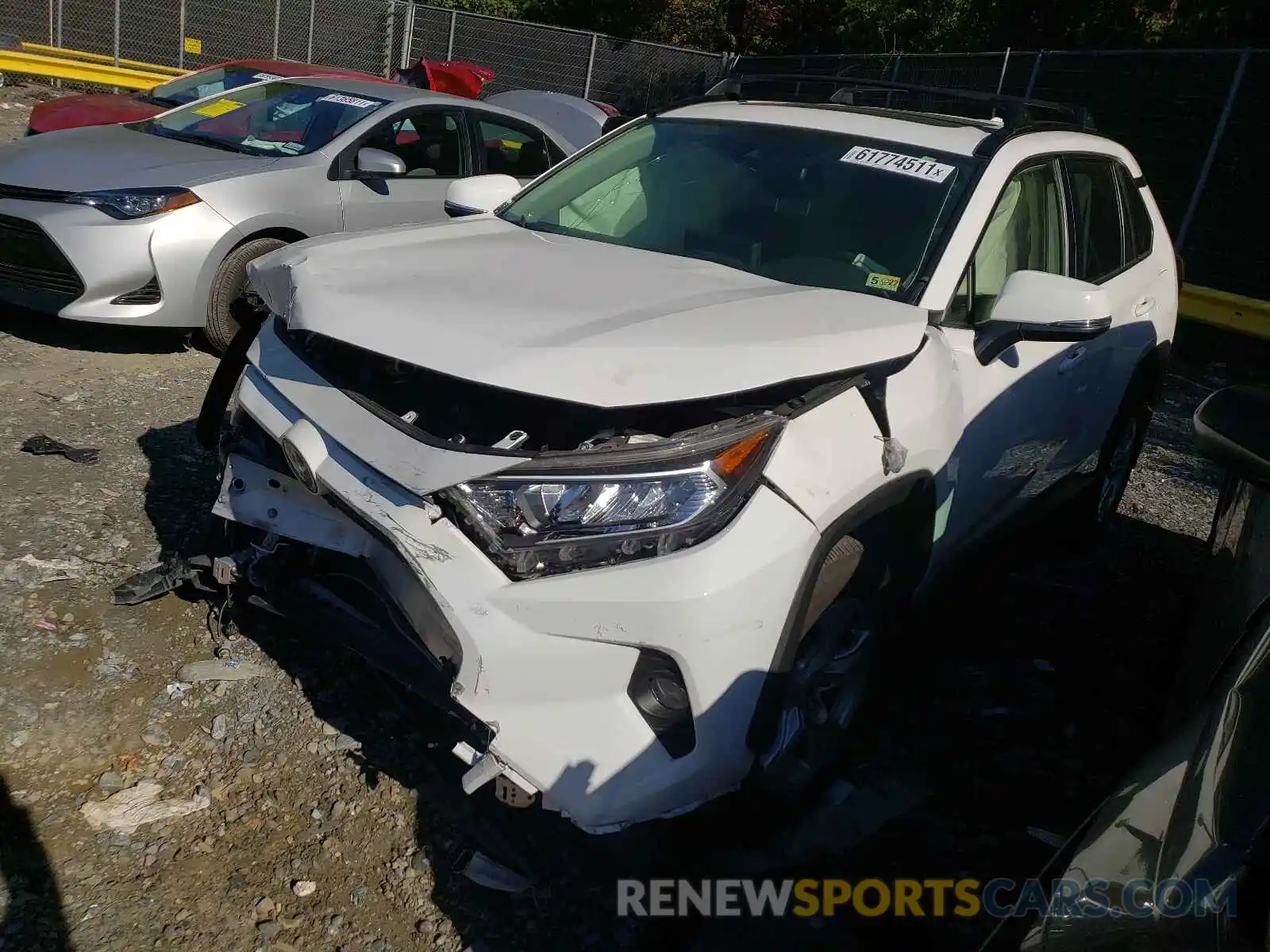 2 Photograph of a damaged car JTMP1RFV9LD060486 TOYOTA RAV4 2020