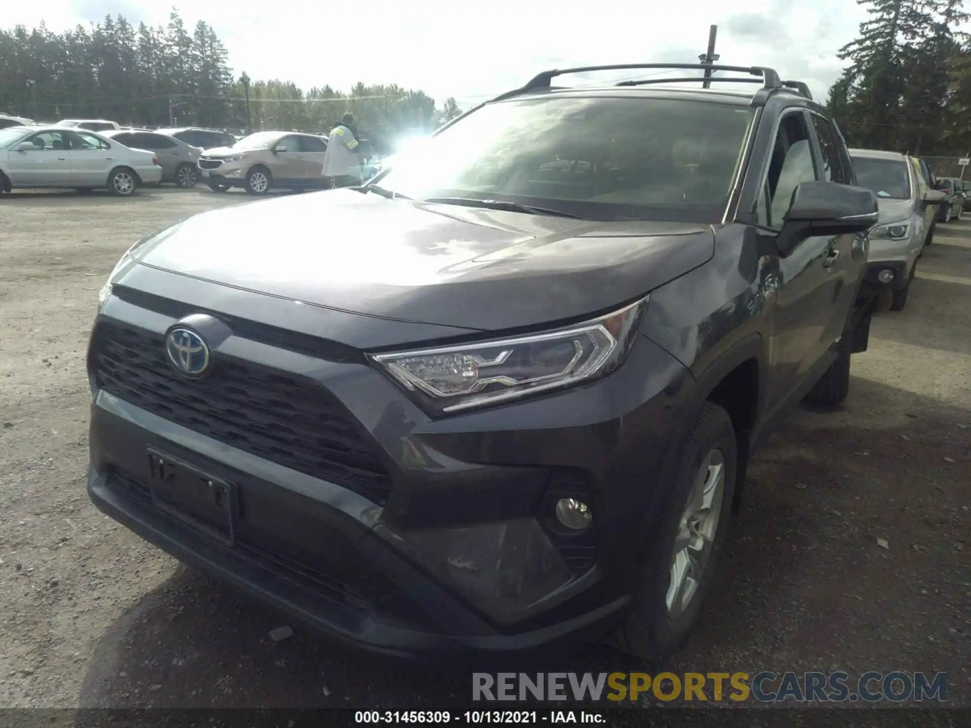 2 Photograph of a damaged car JTMRWRFV0LJ049341 TOYOTA RAV4 2020