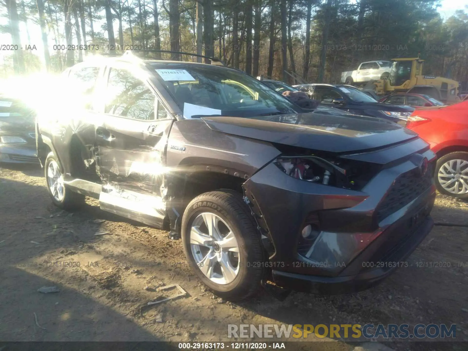 1 Photograph of a damaged car JTMRWRFV1LD053820 TOYOTA RAV4 2020