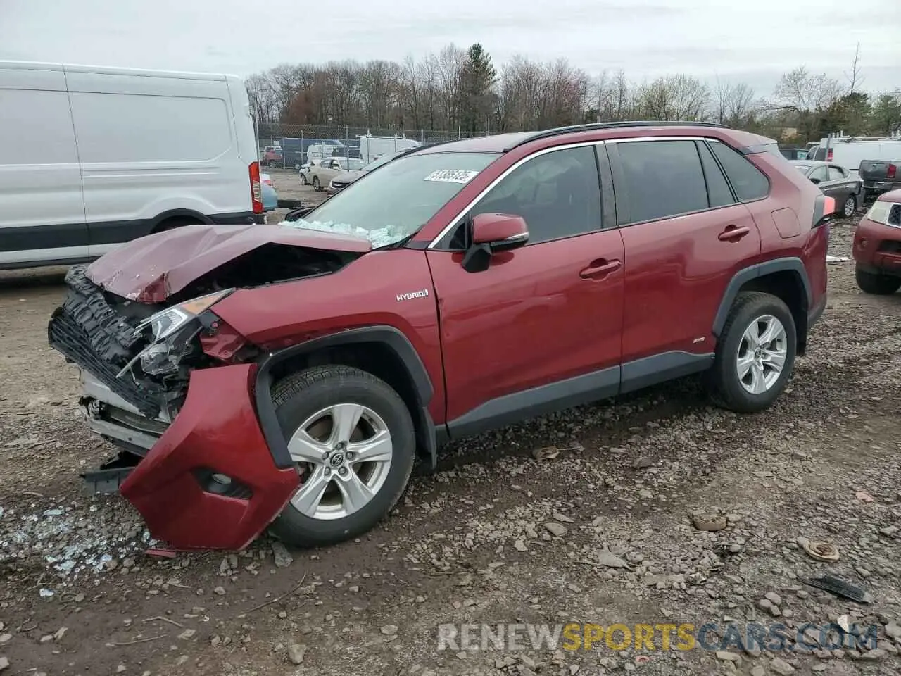 1 Photograph of a damaged car JTMRWRFV1LD057740 TOYOTA RAV4 2020
