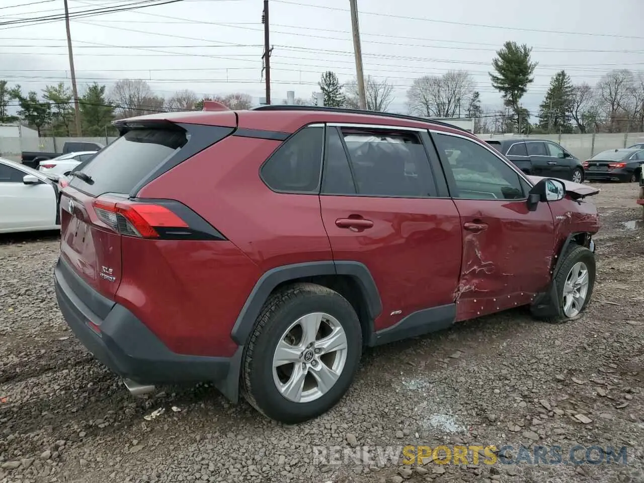 3 Photograph of a damaged car JTMRWRFV1LD057740 TOYOTA RAV4 2020