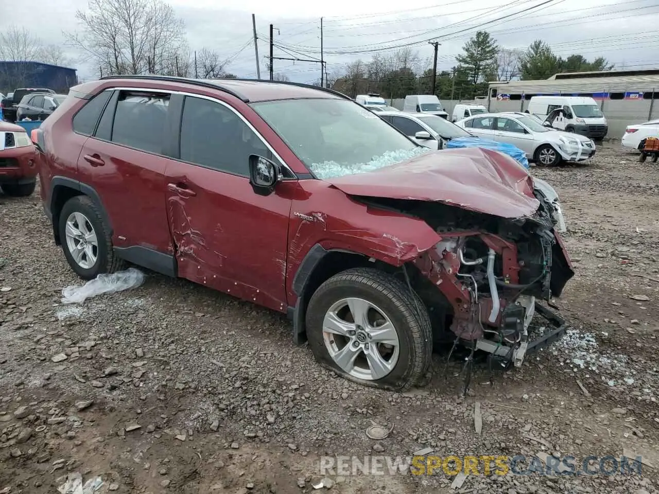 4 Photograph of a damaged car JTMRWRFV1LD057740 TOYOTA RAV4 2020