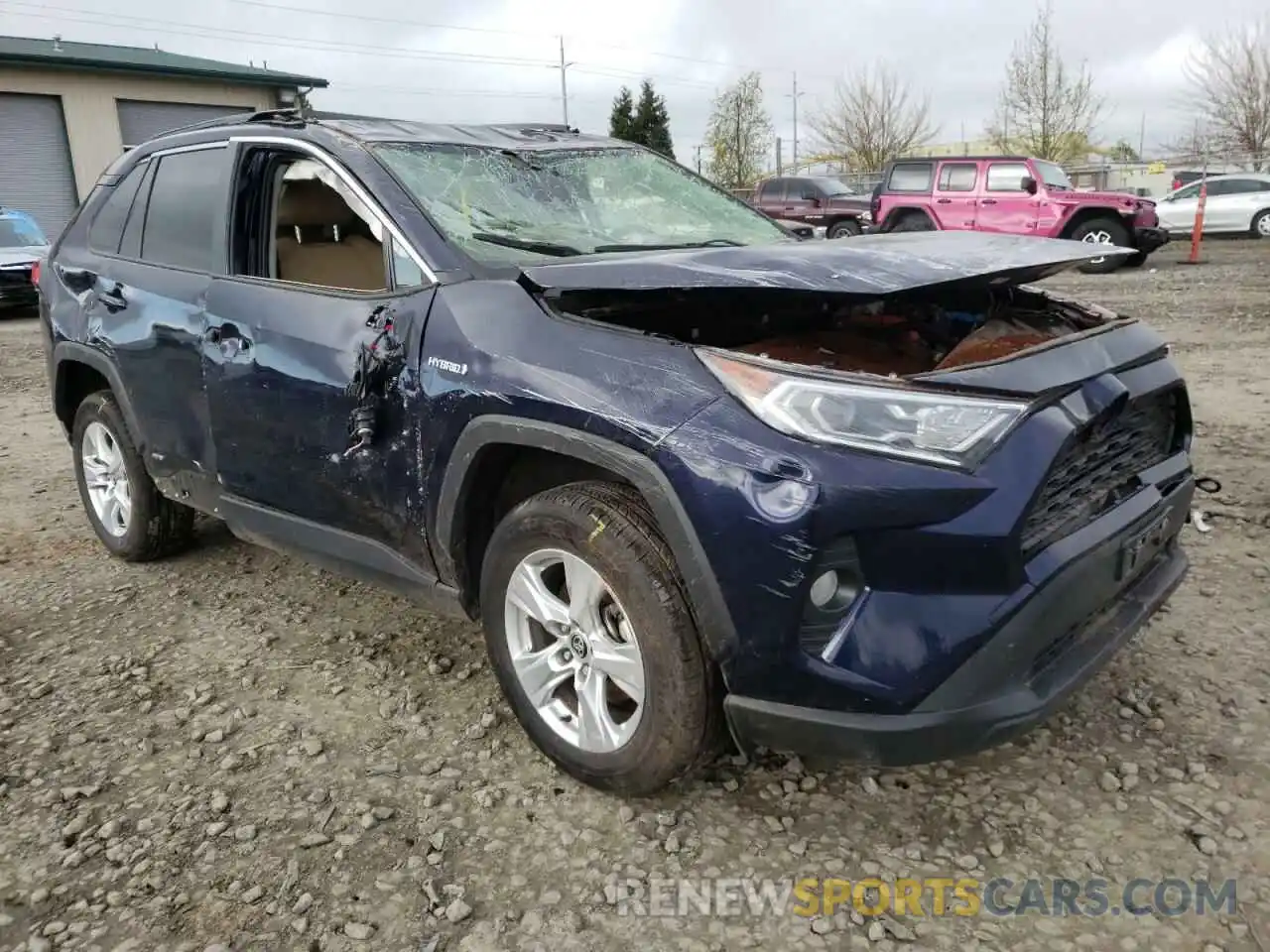 1 Photograph of a damaged car JTMRWRFV1LD057933 TOYOTA RAV4 2020