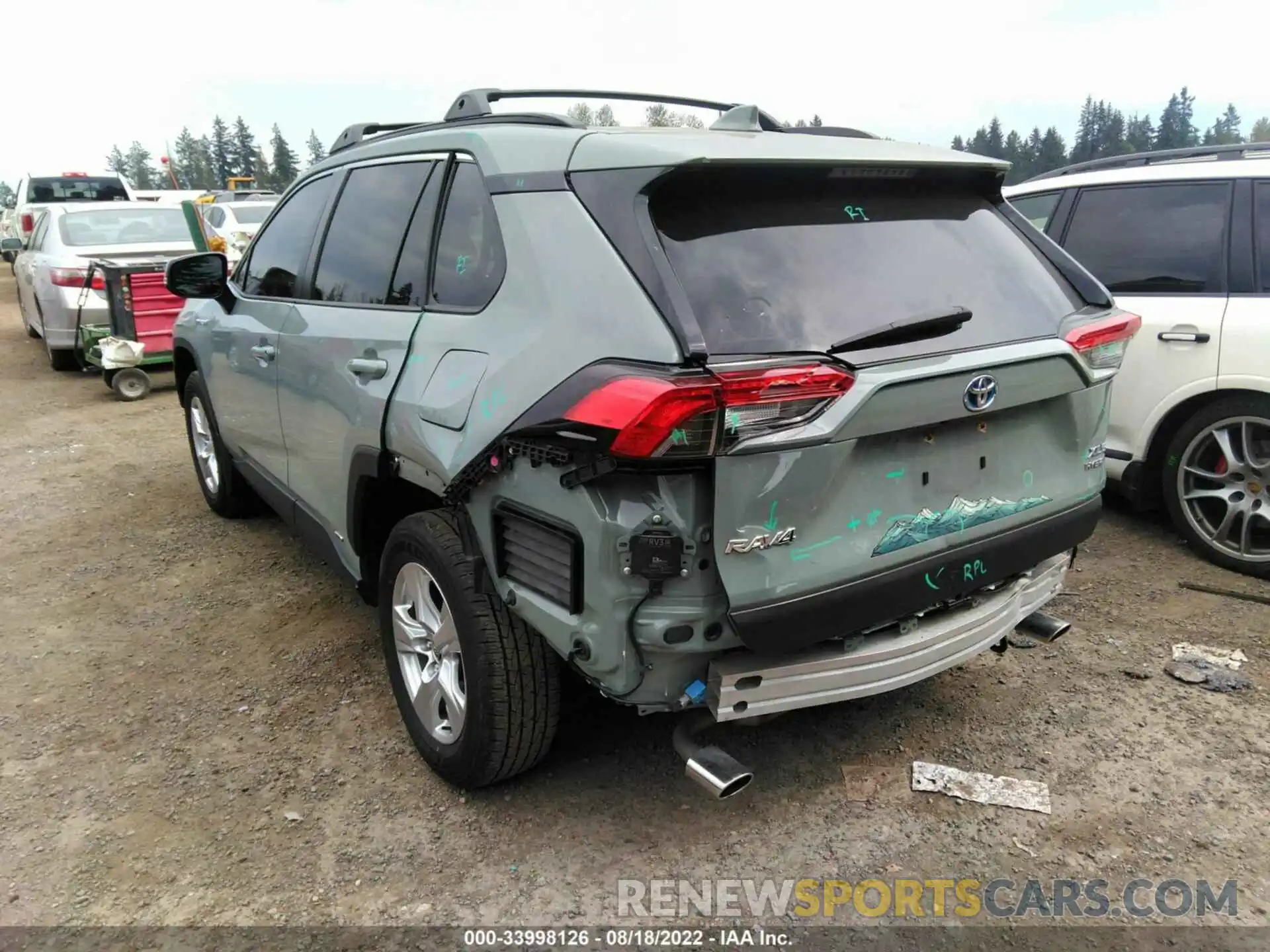 3 Photograph of a damaged car JTMRWRFV1LD058788 TOYOTA RAV4 2020