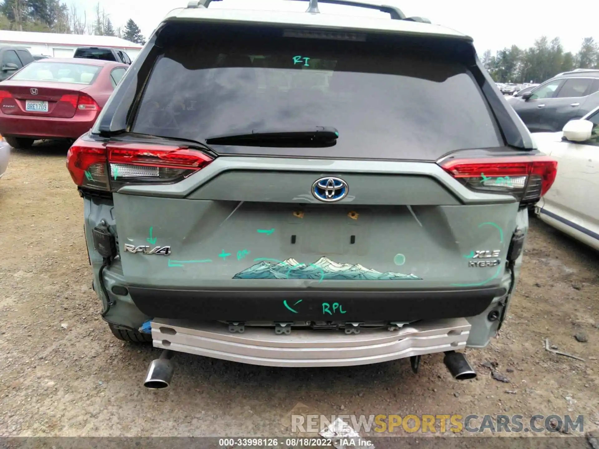 6 Photograph of a damaged car JTMRWRFV1LD058788 TOYOTA RAV4 2020