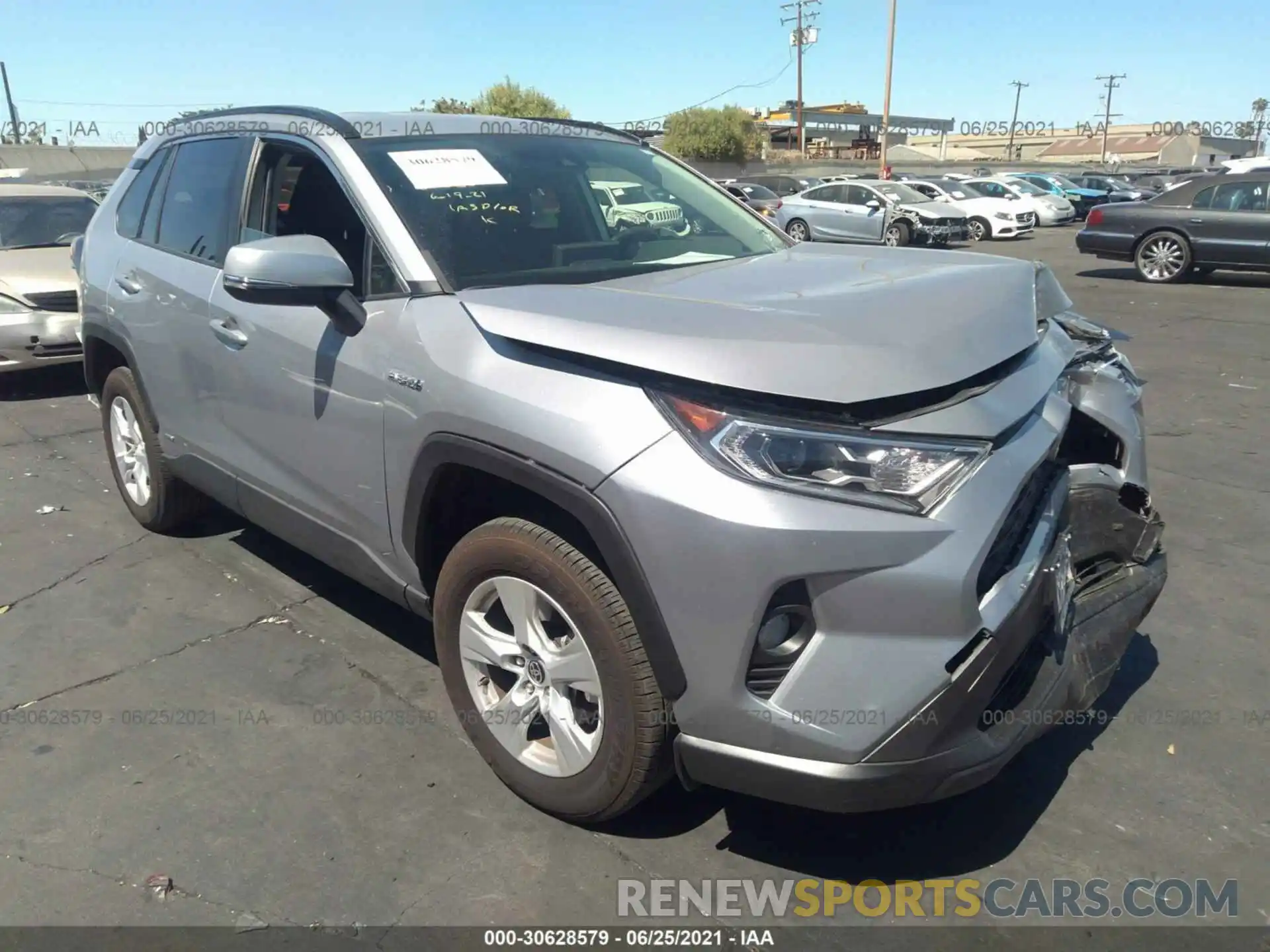 1 Photograph of a damaged car JTMRWRFV4LD072541 TOYOTA RAV4 2020