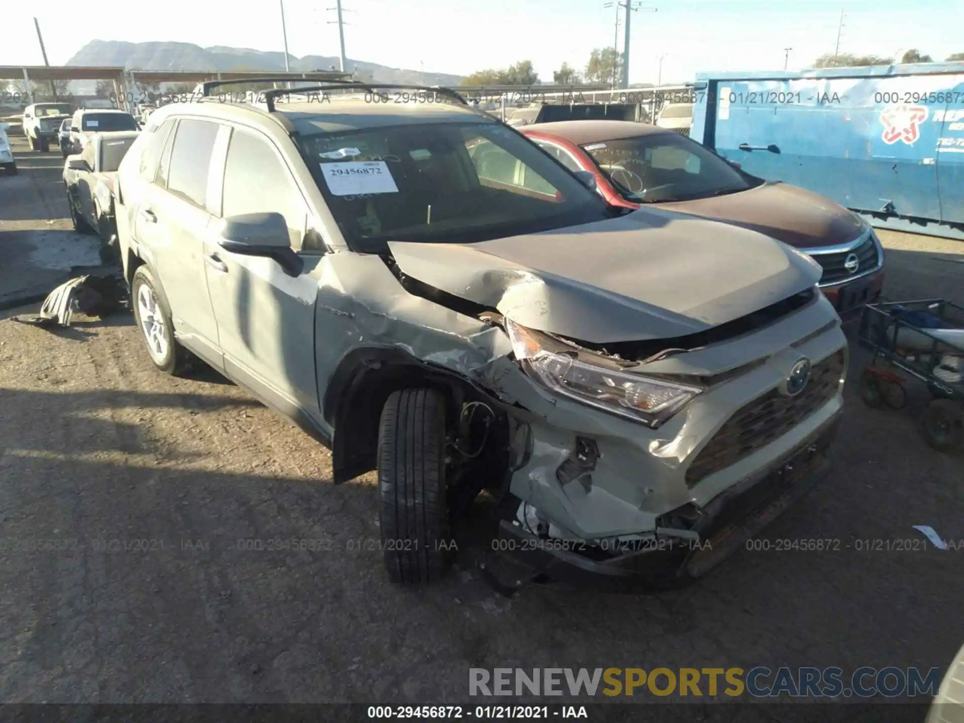 1 Photograph of a damaged car JTMRWRFV5LD069860 TOYOTA RAV4 2020