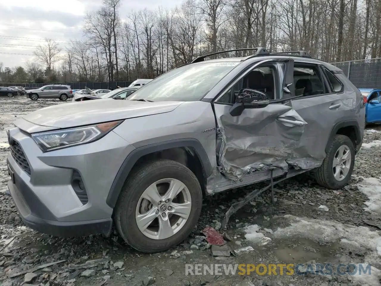 1 Photograph of a damaged car JTMRWRFV8LD067276 TOYOTA RAV4 2020