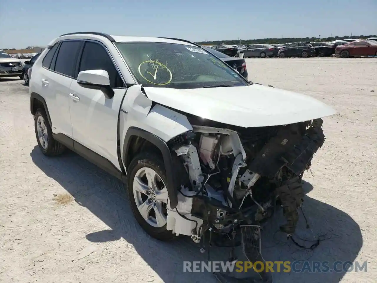 1 Photograph of a damaged car JTMRWRFVXLD546878 TOYOTA RAV4 2020