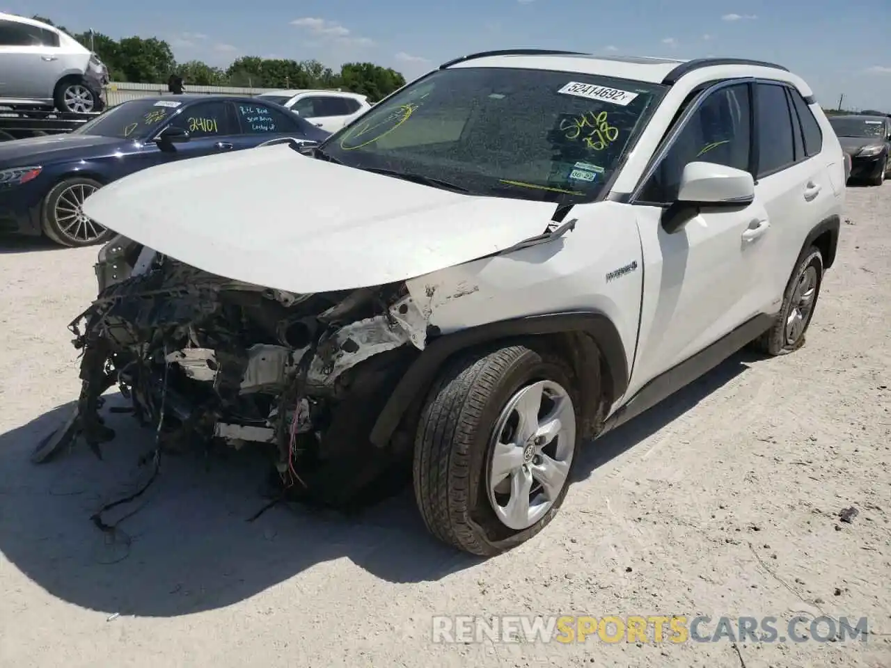 2 Photograph of a damaged car JTMRWRFVXLD546878 TOYOTA RAV4 2020