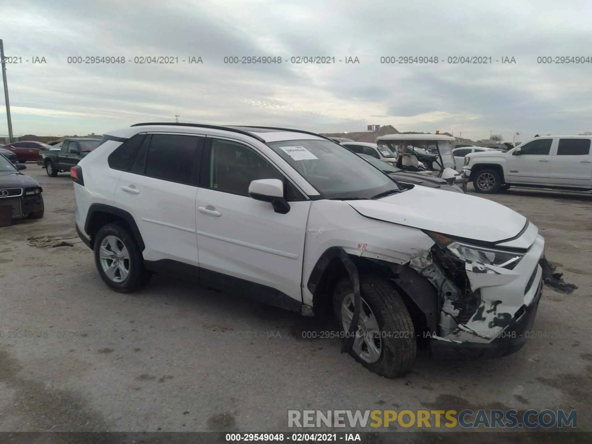1 Photograph of a damaged car JTMW1RFV1LD053544 TOYOTA RAV4 2020