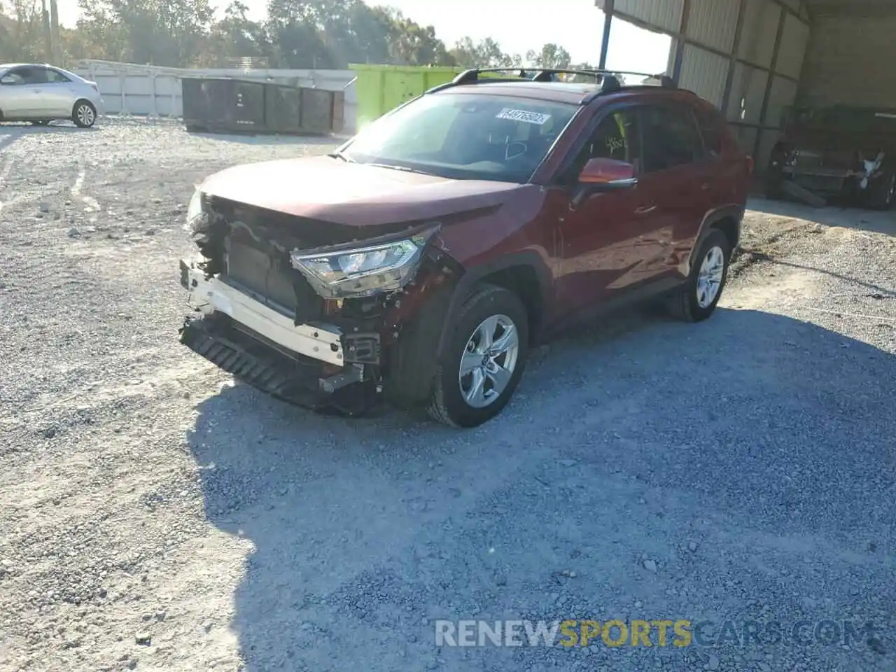 2 Photograph of a damaged car JTMW1RFV1LD056542 TOYOTA RAV4 2020