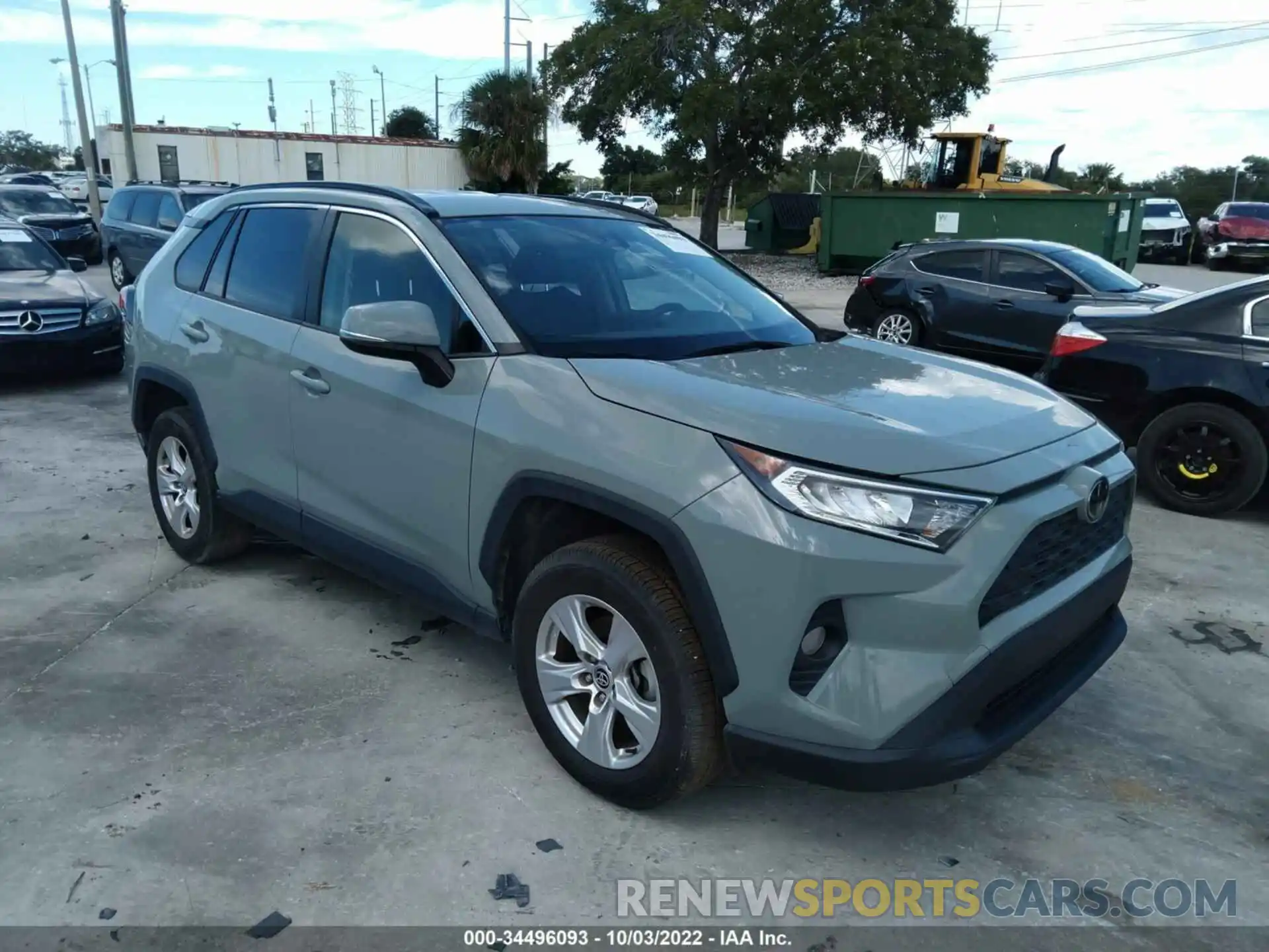 1 Photograph of a damaged car JTMW1RFV1LJ017368 TOYOTA RAV4 2020