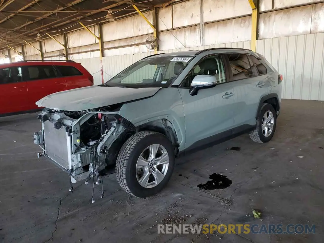 1 Photograph of a damaged car JTMW1RFV2LJ018111 TOYOTA RAV4 2020