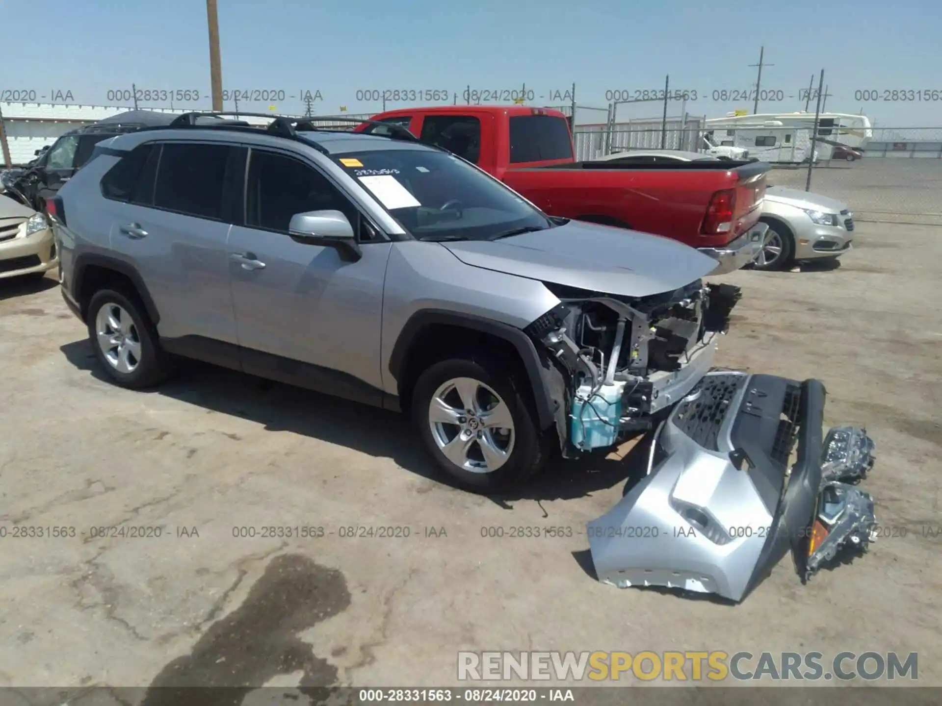 1 Photograph of a damaged car JTMW1RFV2LJ018125 TOYOTA RAV4 2020