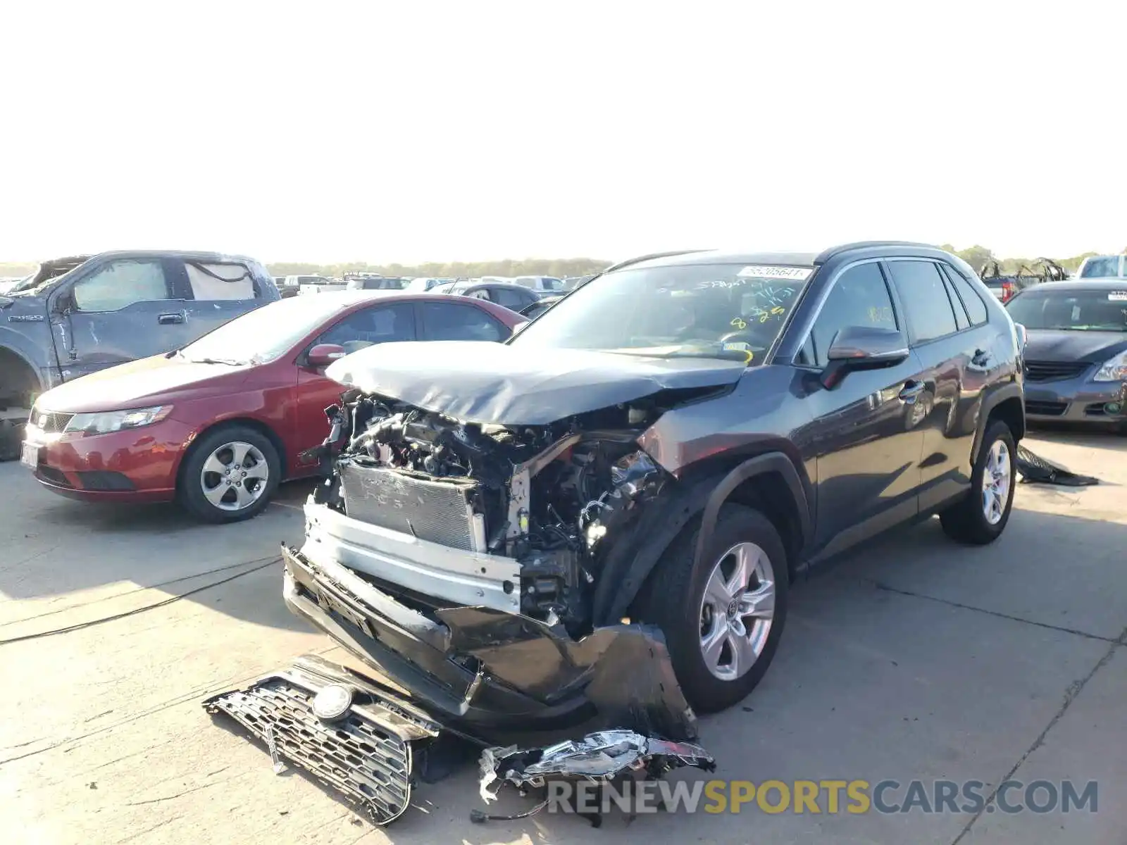 2 Photograph of a damaged car JTMW1RFV2LJ019002 TOYOTA RAV4 2020