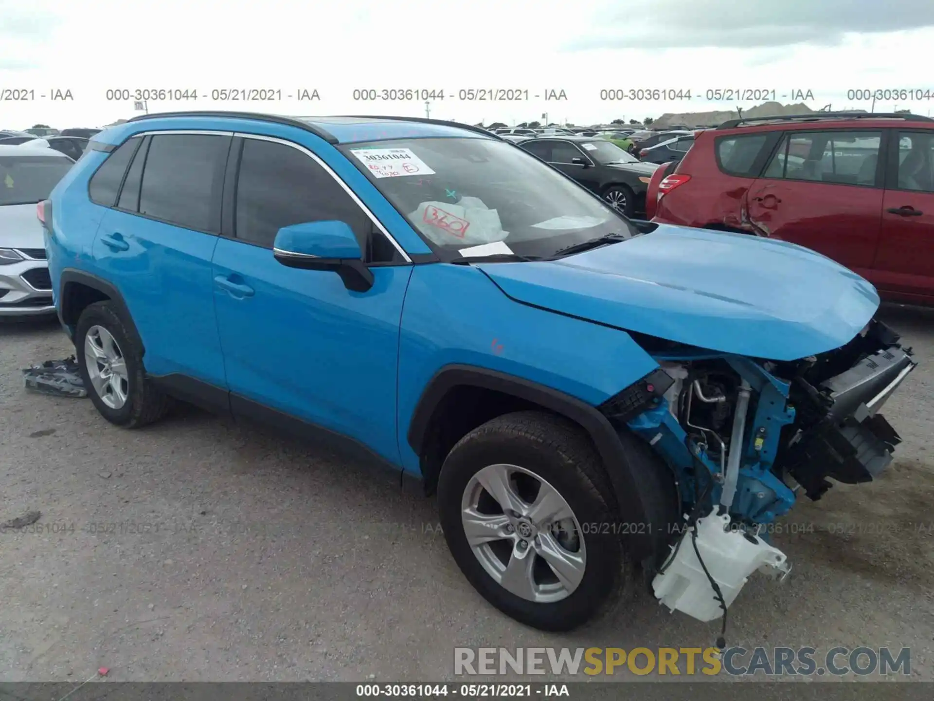 1 Photograph of a damaged car JTMW1RFV7LD048591 TOYOTA RAV4 2020