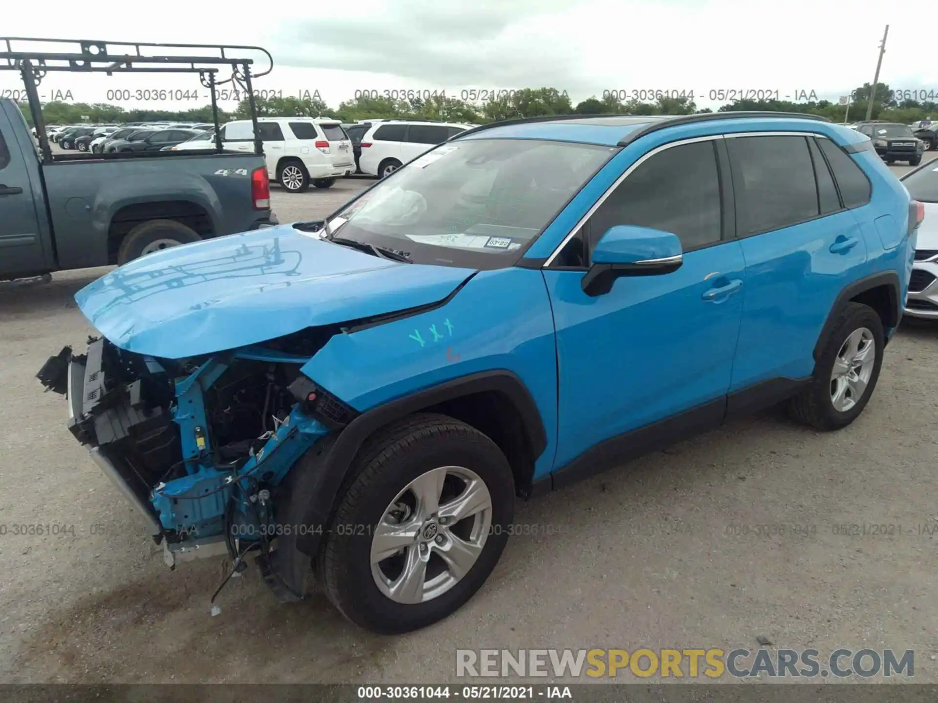 2 Photograph of a damaged car JTMW1RFV7LD048591 TOYOTA RAV4 2020