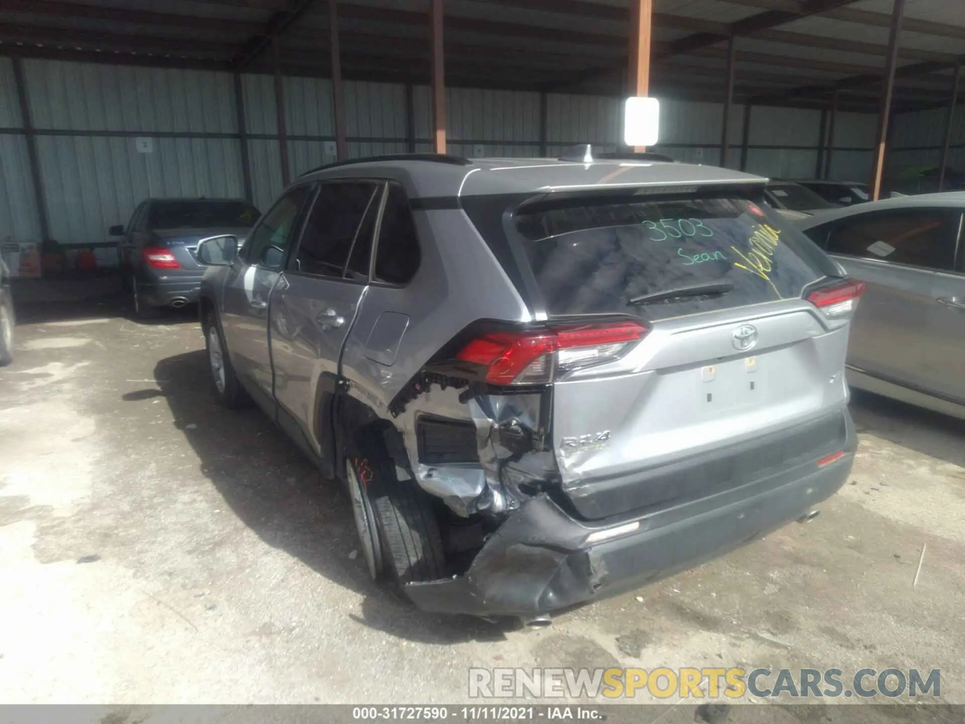 3 Photograph of a damaged car JTMW1RFVXLD046916 TOYOTA RAV4 2020