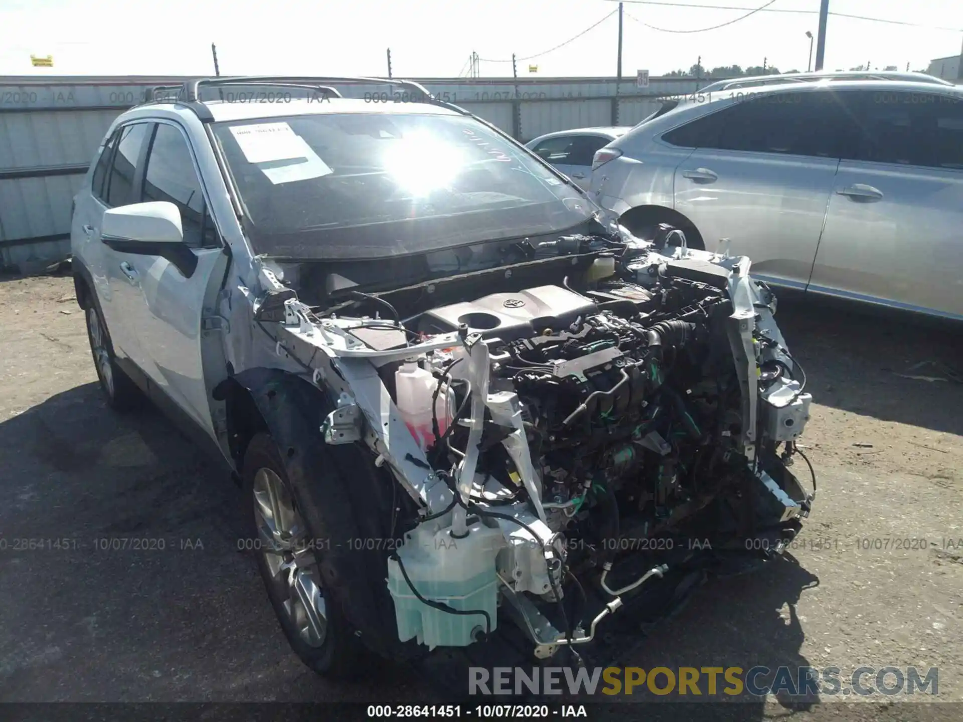 1 Photograph of a damaged car JTMY1RFV5LD047996 TOYOTA RAV4 2020