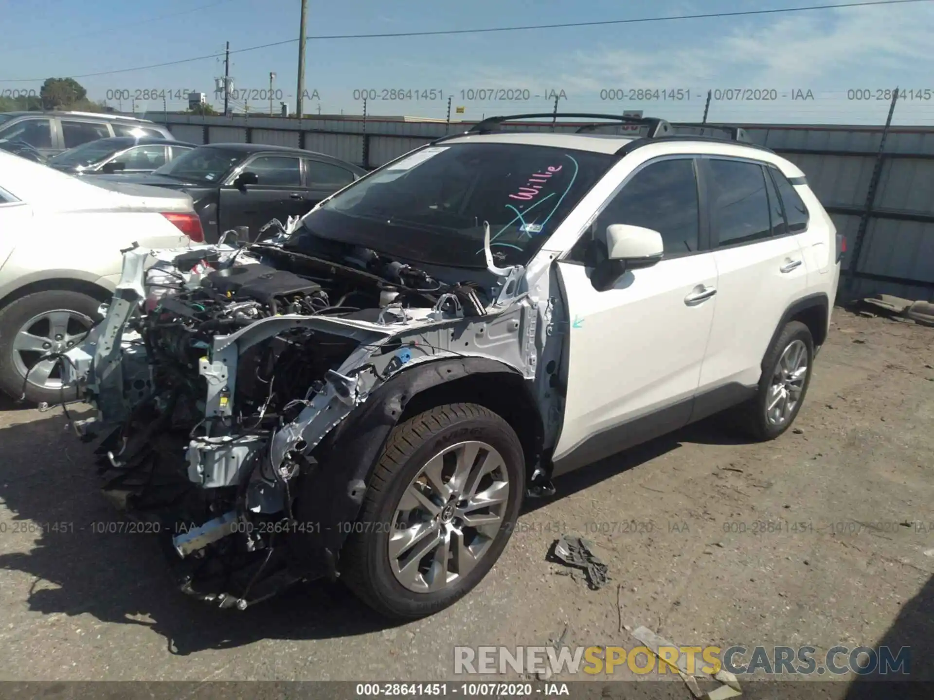 2 Photograph of a damaged car JTMY1RFV5LD047996 TOYOTA RAV4 2020