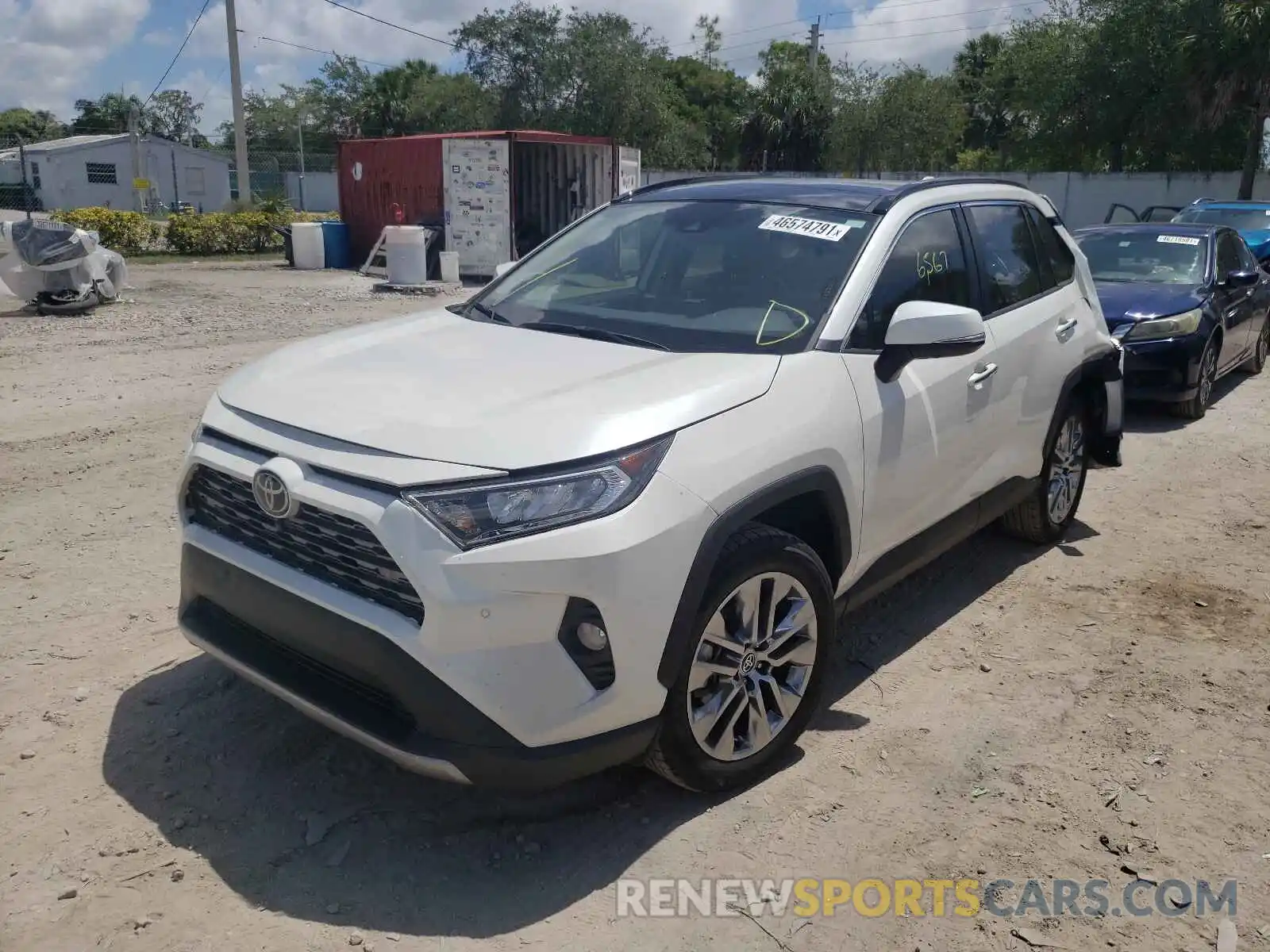 2 Photograph of a damaged car JTMY1RFV6LJ022462 TOYOTA RAV4 2020